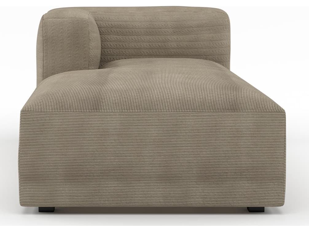 Unique Furniture Fenway Wide Beige Upholstered Sectional Sofa