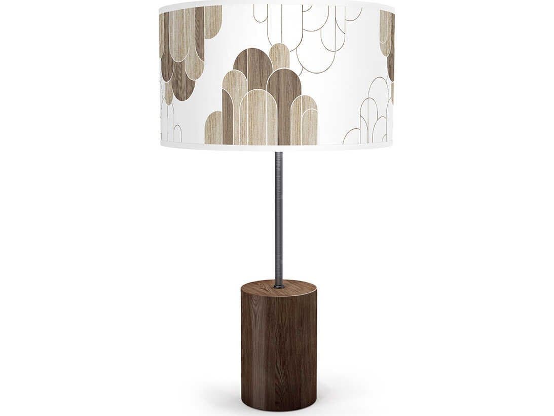 jefdesigns Arch Printed Chuck Brown Buffet Lamp