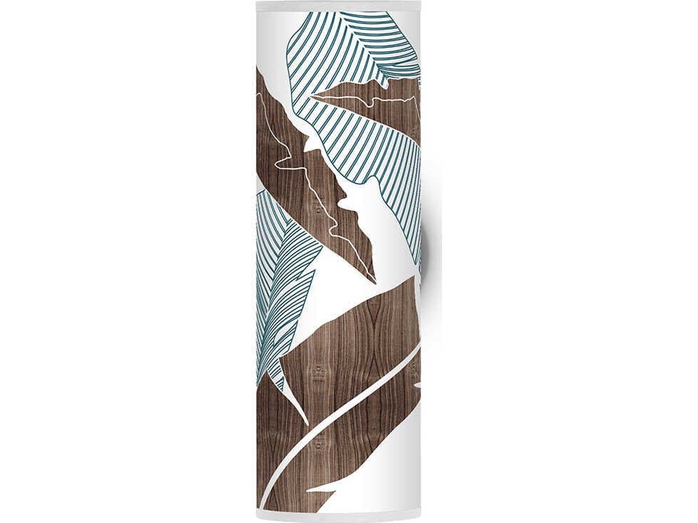 jefdesigns Banana Printed Axel 1-Light Blue Wall Sconce