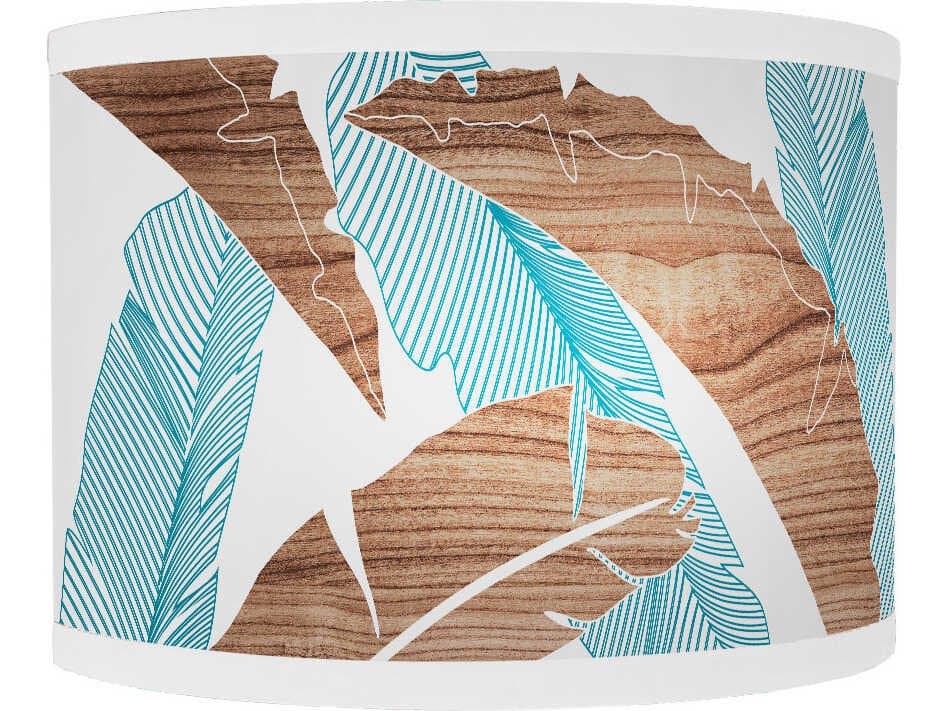 jefdesigns Banana Printed Lyle 1-Light Blue Wall Sconce