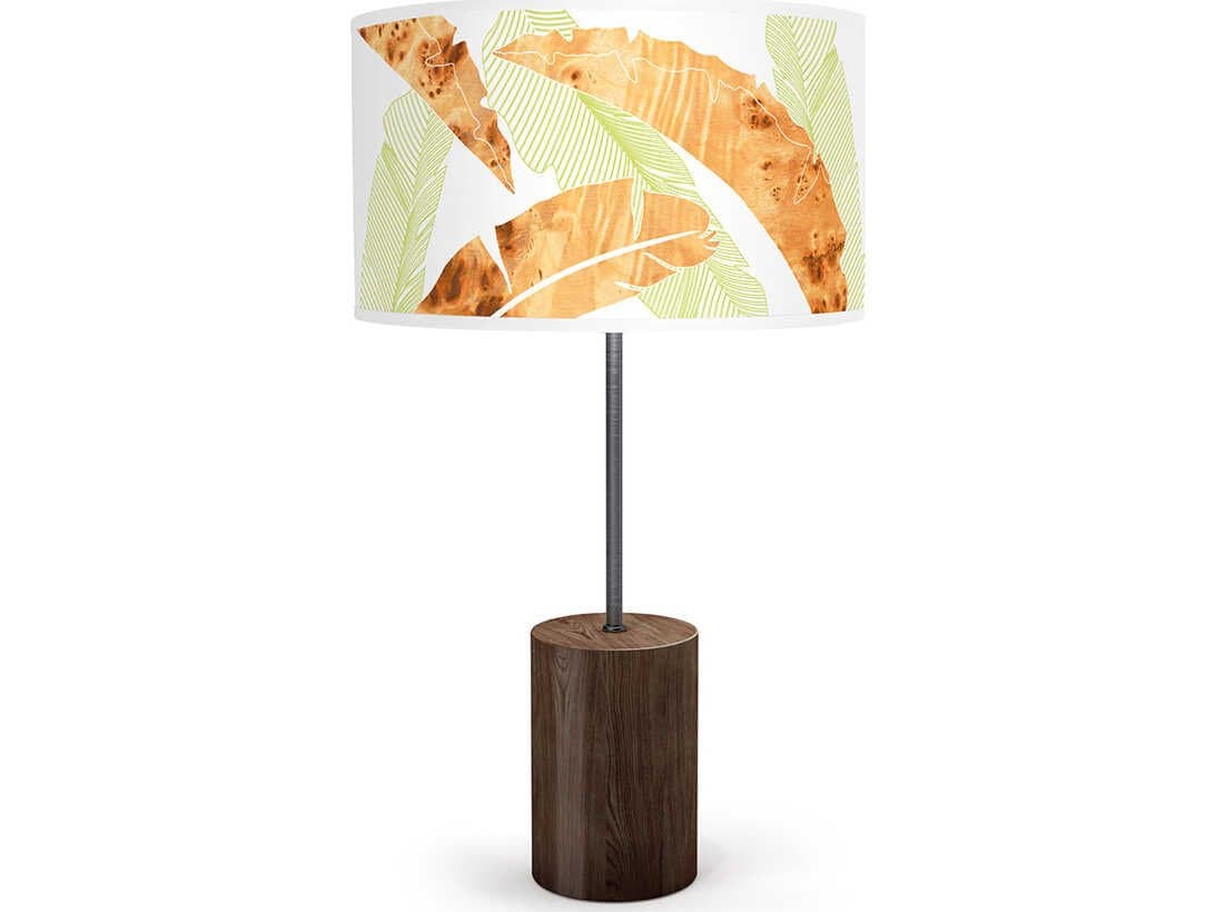 jefdesigns Banana Printed Chuck Green Buffet Lamp