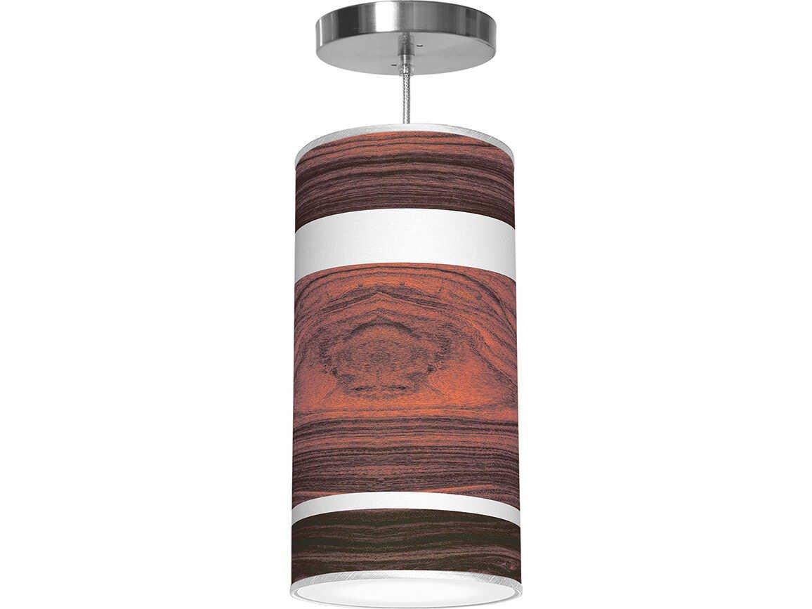 jefdesigns Band Printed Lisha 1-Light Rose Cylinder Pendant