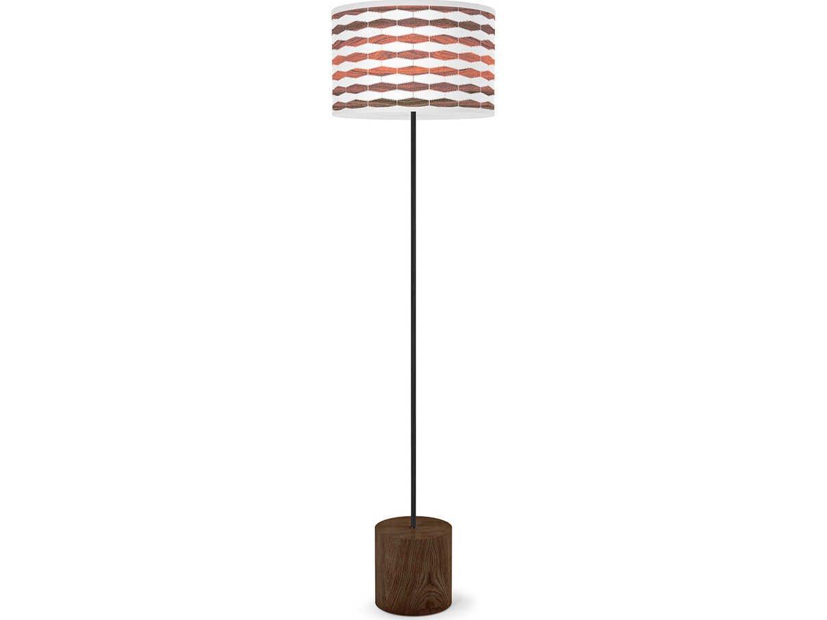 jefdesigns Weave Printed Rose Floor Lamp