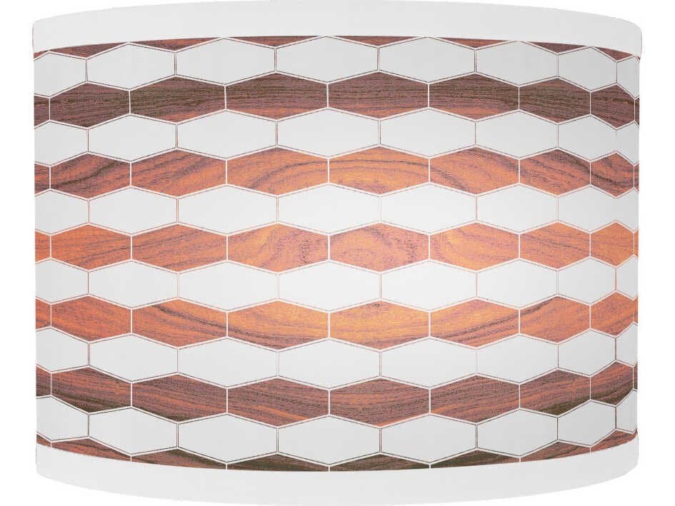 jefdesigns Weave Printed Lyle 1-Light Rosewood Wall Sconce