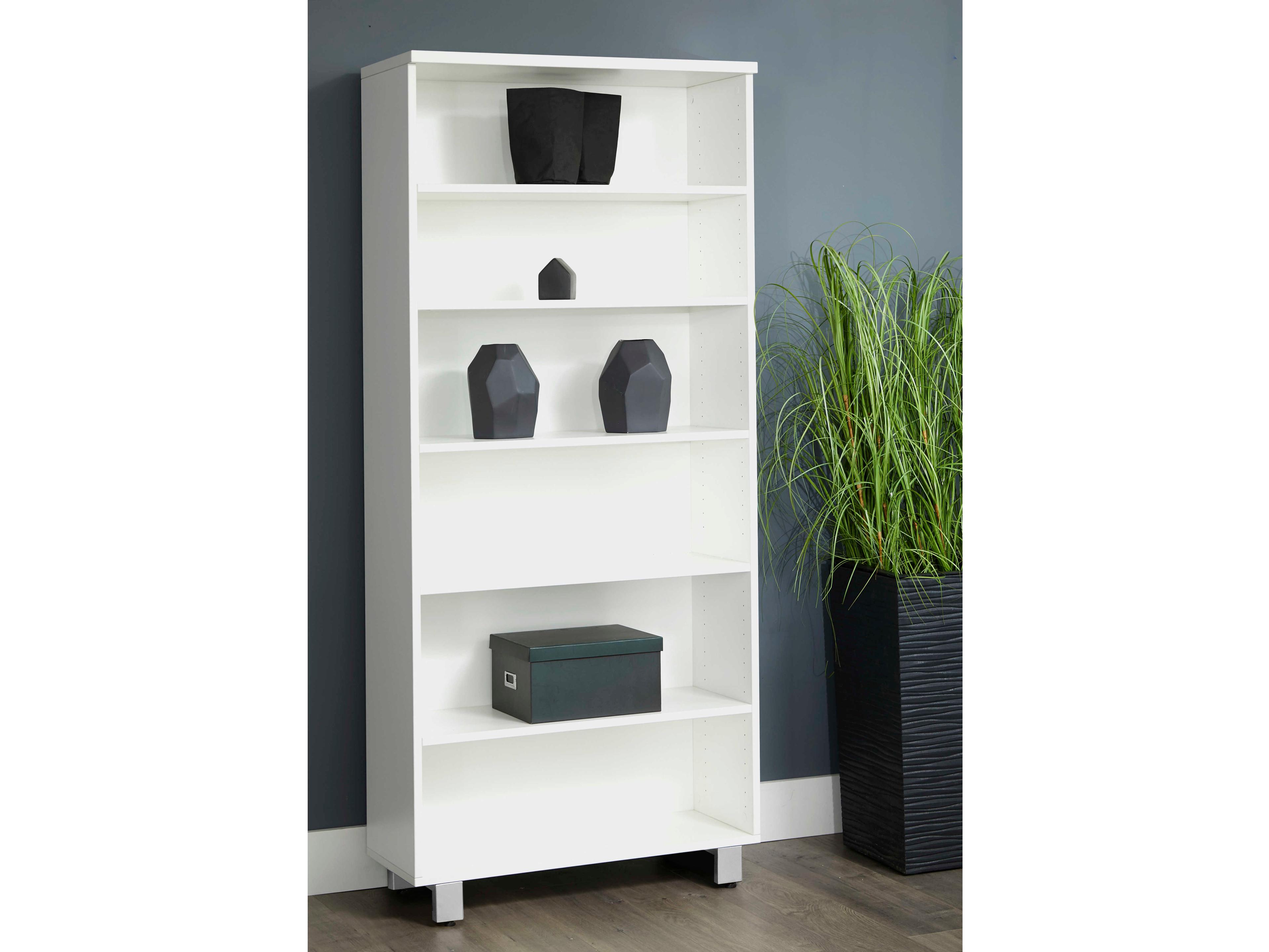 Unique Furniture Kalmar White Bookcase