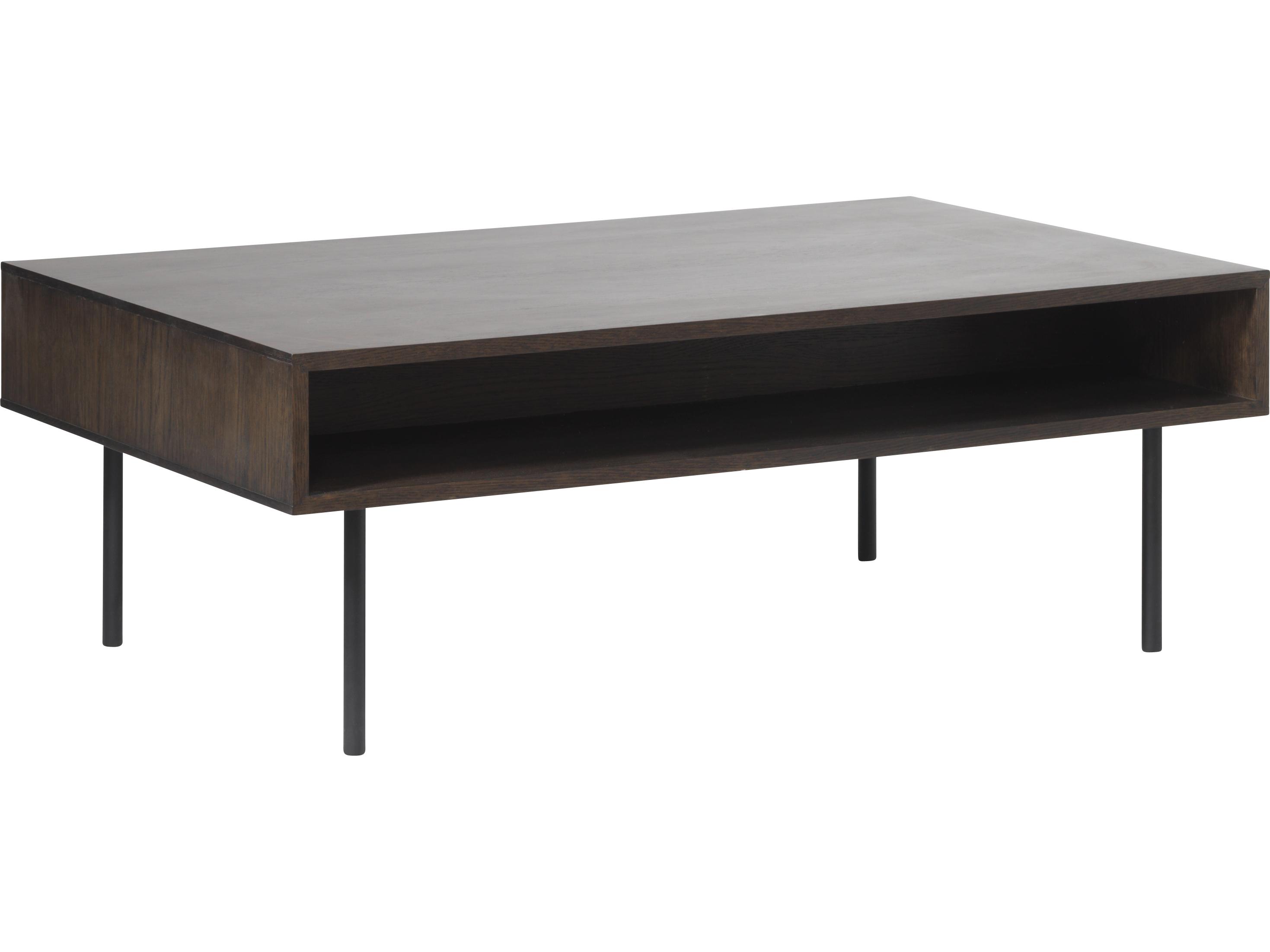 Unique Furniture Latina Rectangular Wood Black Oak Coffee Table