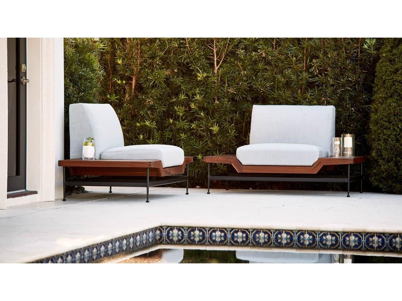 Jensen Outdoor Jett Lounge Chair with LPE Tops Cushion Set