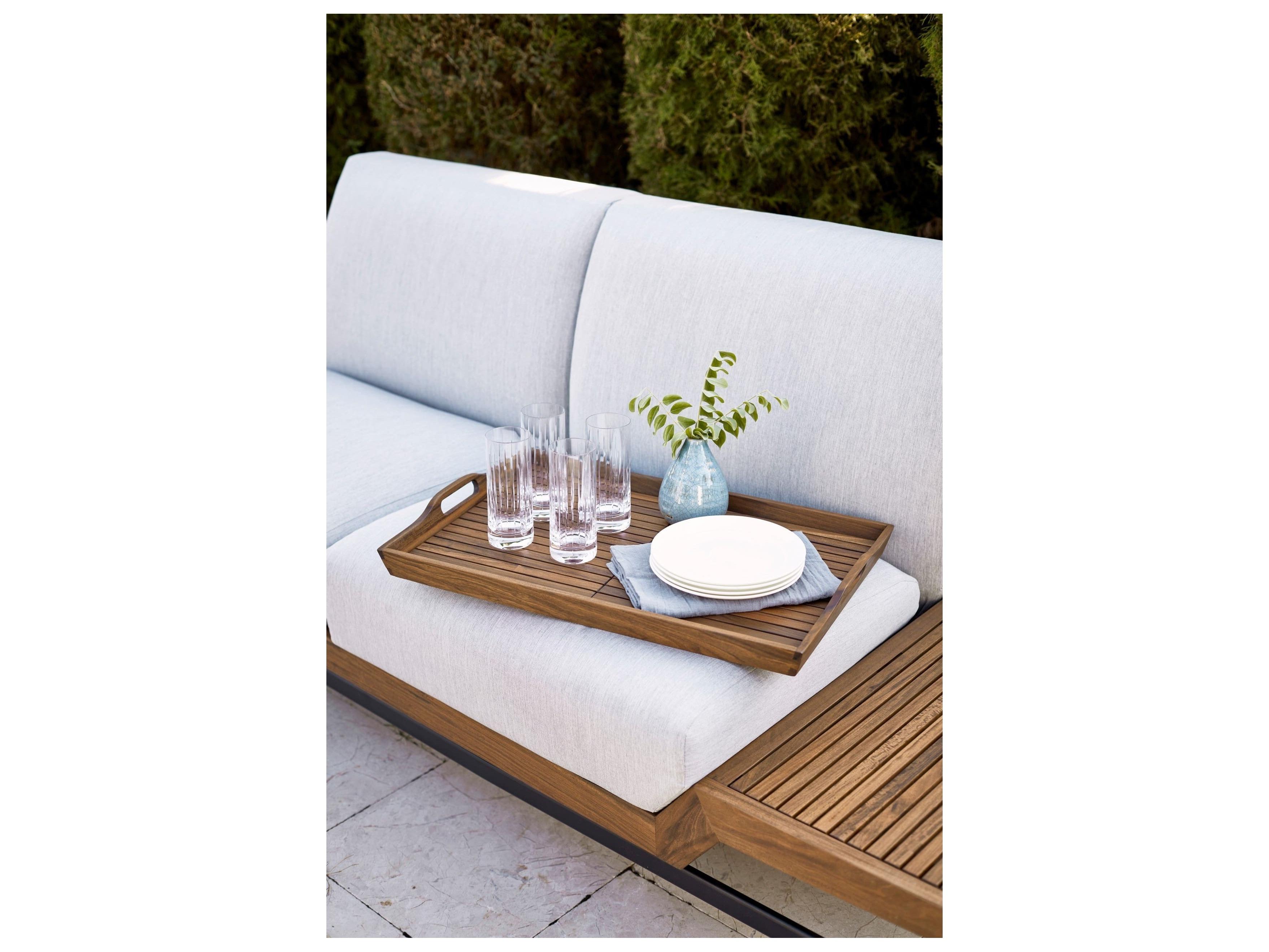 Jensen Outdoor Jett Loveseat with LPE Tops Cushion Set