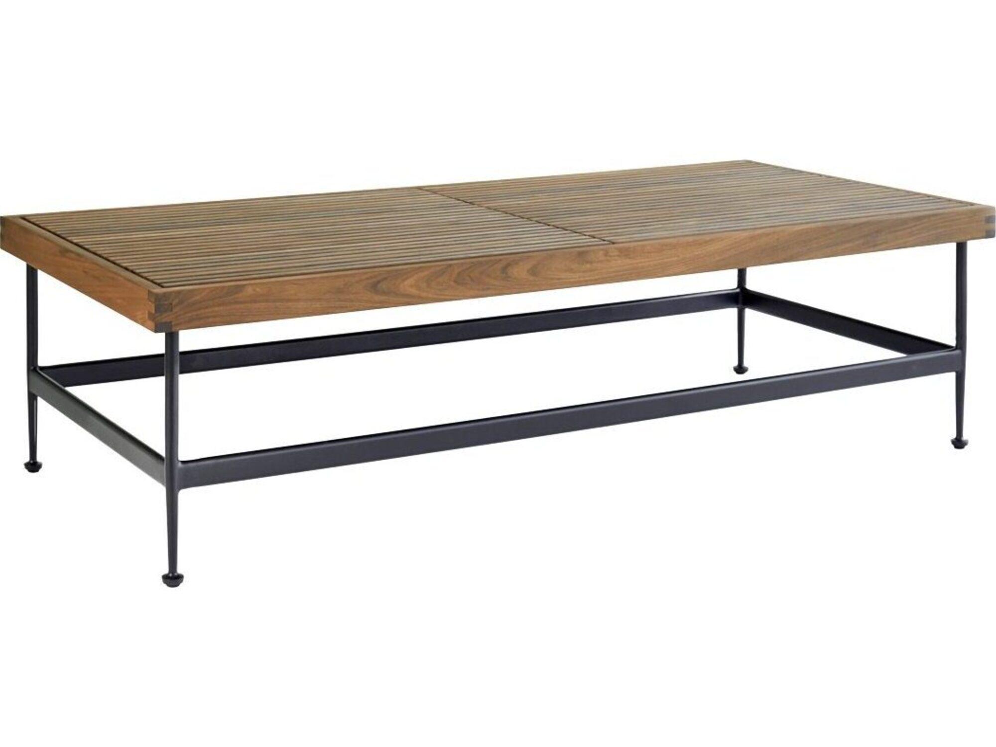 Jensen Outdoor Jett 60" x 25" Rectangular Coffee Table with LPE Top