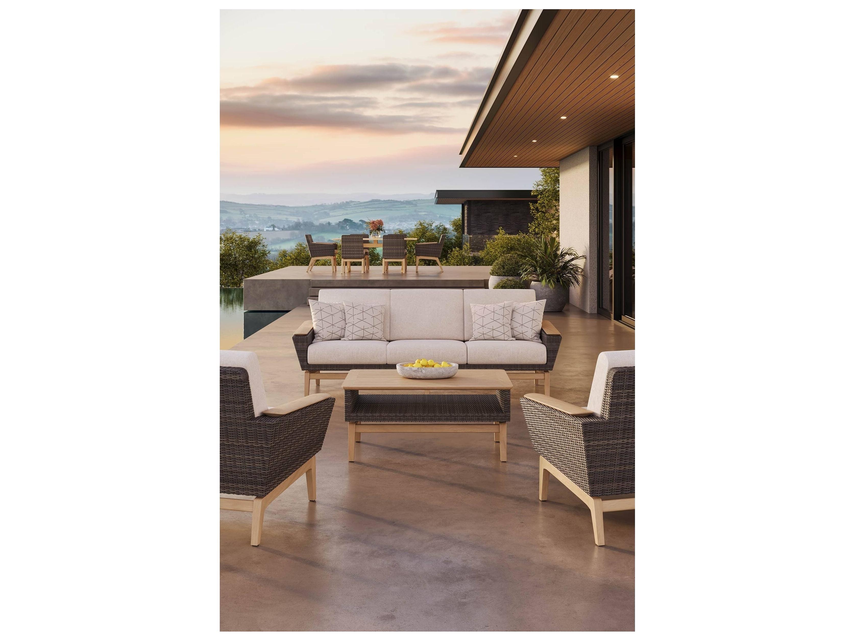 Jensen Outdoor Interception Sofa Set Replacement Cushions