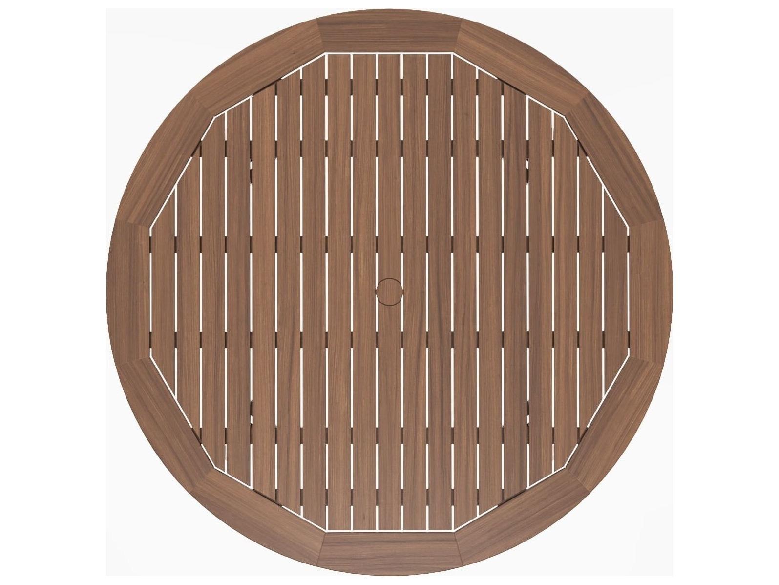 Jensen Outdoor Foundations IPE 52" Round Dining Table