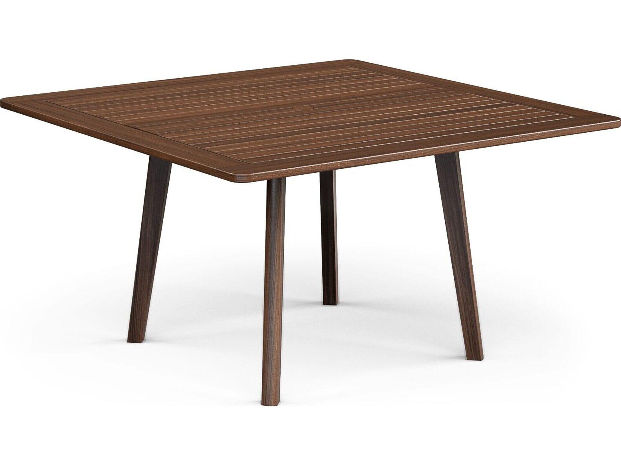 Jensen Outdoor Foundations IPE 53" Square Dining Table