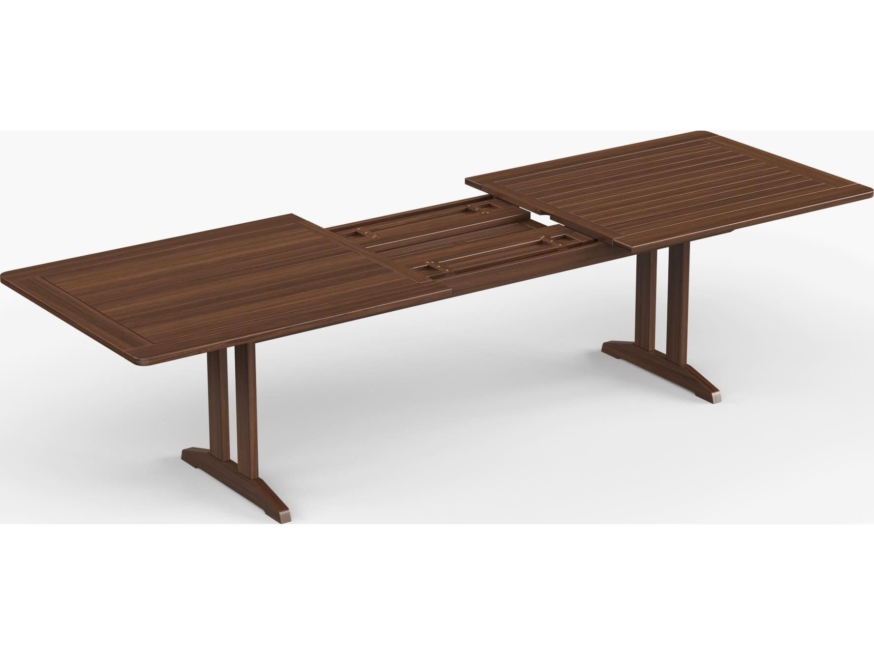 Jensen Outdoor Foundations IPE 74"-103" x 38" Extending Dining Table