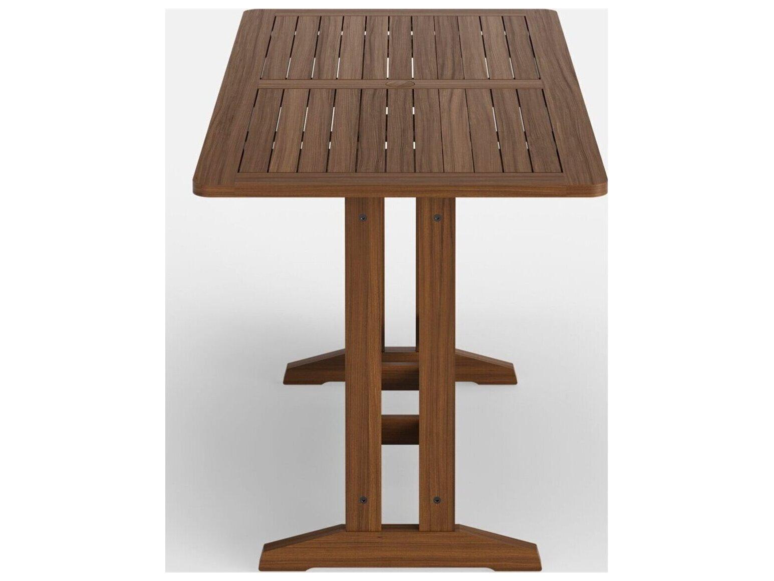 Jensen Outdoor Foundations IPE 64" x 32" Counter Height Dining Table