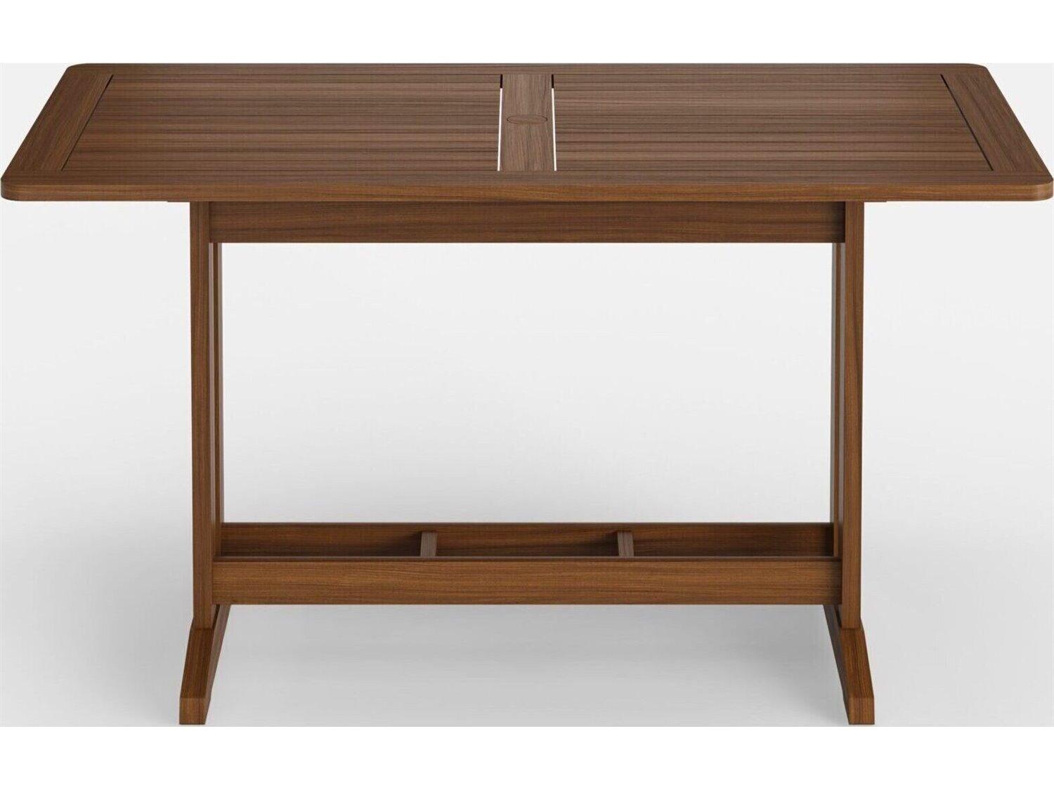 Jensen Outdoor Foundations IPE 64" x 32" Counter Height Dining Table