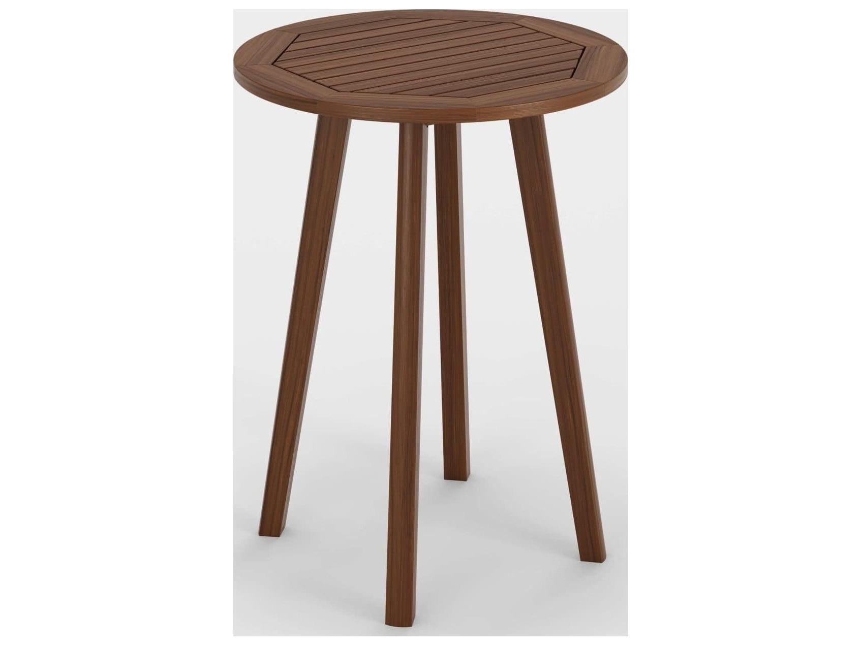 Jensen Outdoor Foundations IPE 28" Round Hi Dining Table
