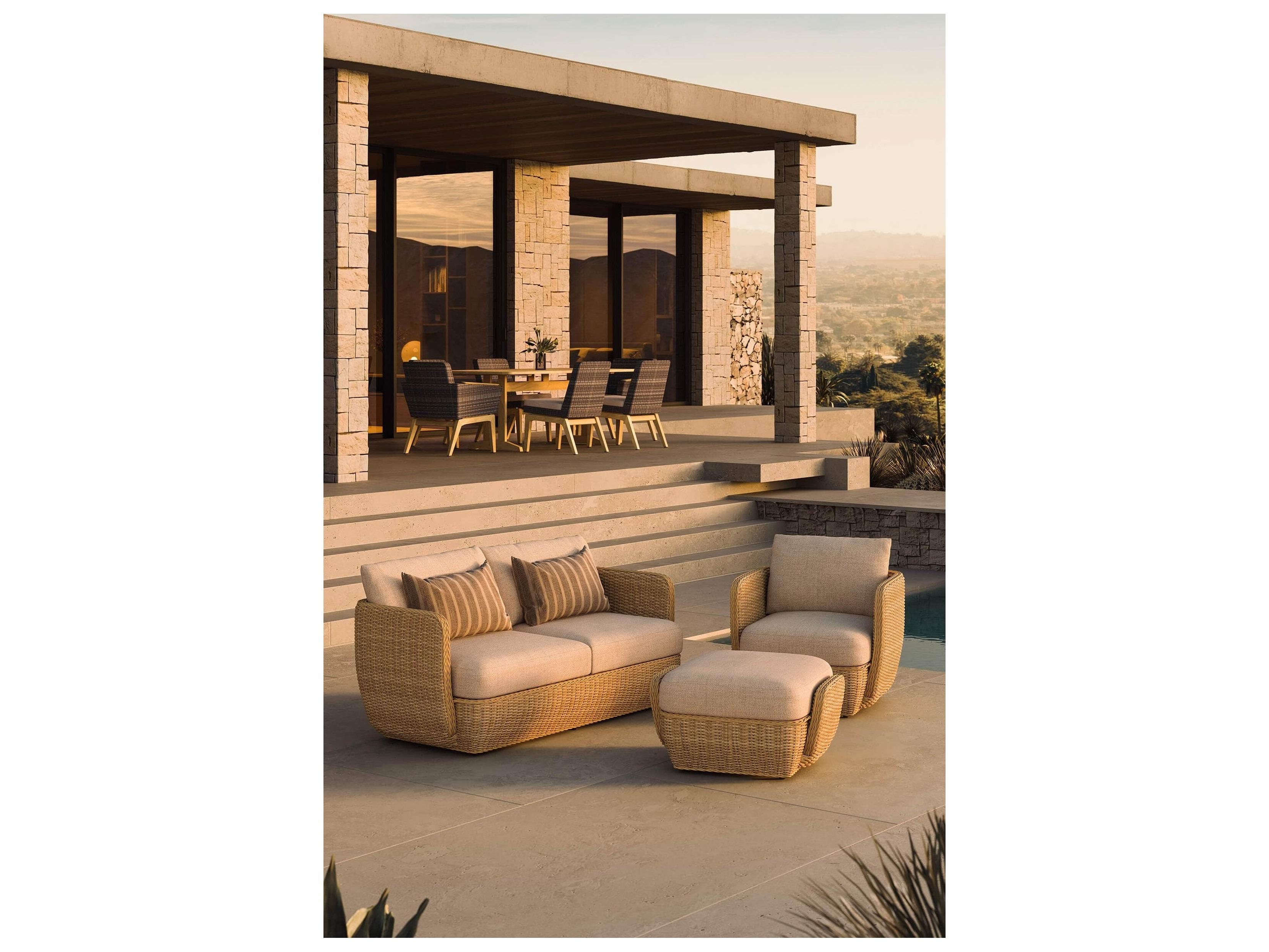 Jensen Outdoor Velo Ottoman