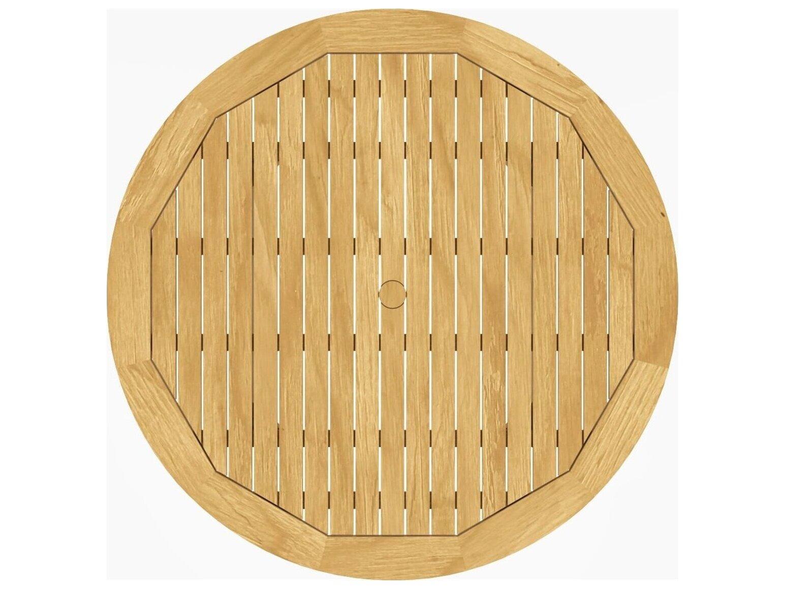 Jensen Outdoor Foundations Teak 52" Round Dining Table