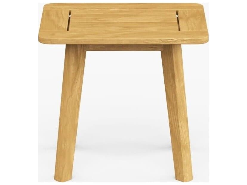 Jensen Outdoor Foundations Teak 20" x 16" Rectangular Side Table