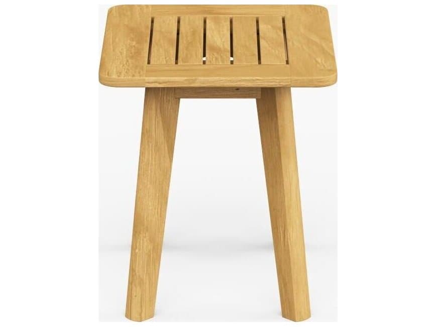 Jensen Outdoor Foundations Teak 20" x 16" Rectangular Side Table