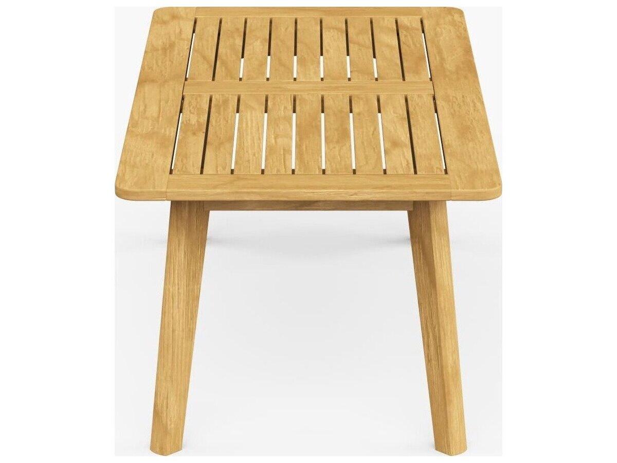 Jensen Outdoor Foundations Teak 48" x 24" Rectangular Coffee Table