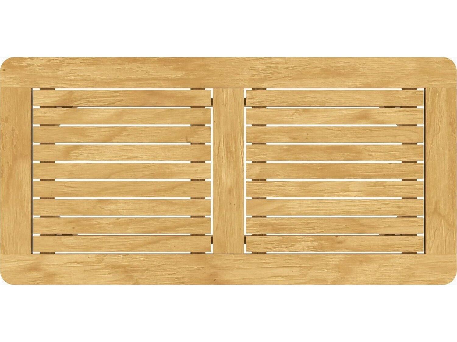 Jensen Outdoor Foundations Teak 48" x 24" Rectangular Coffee Table