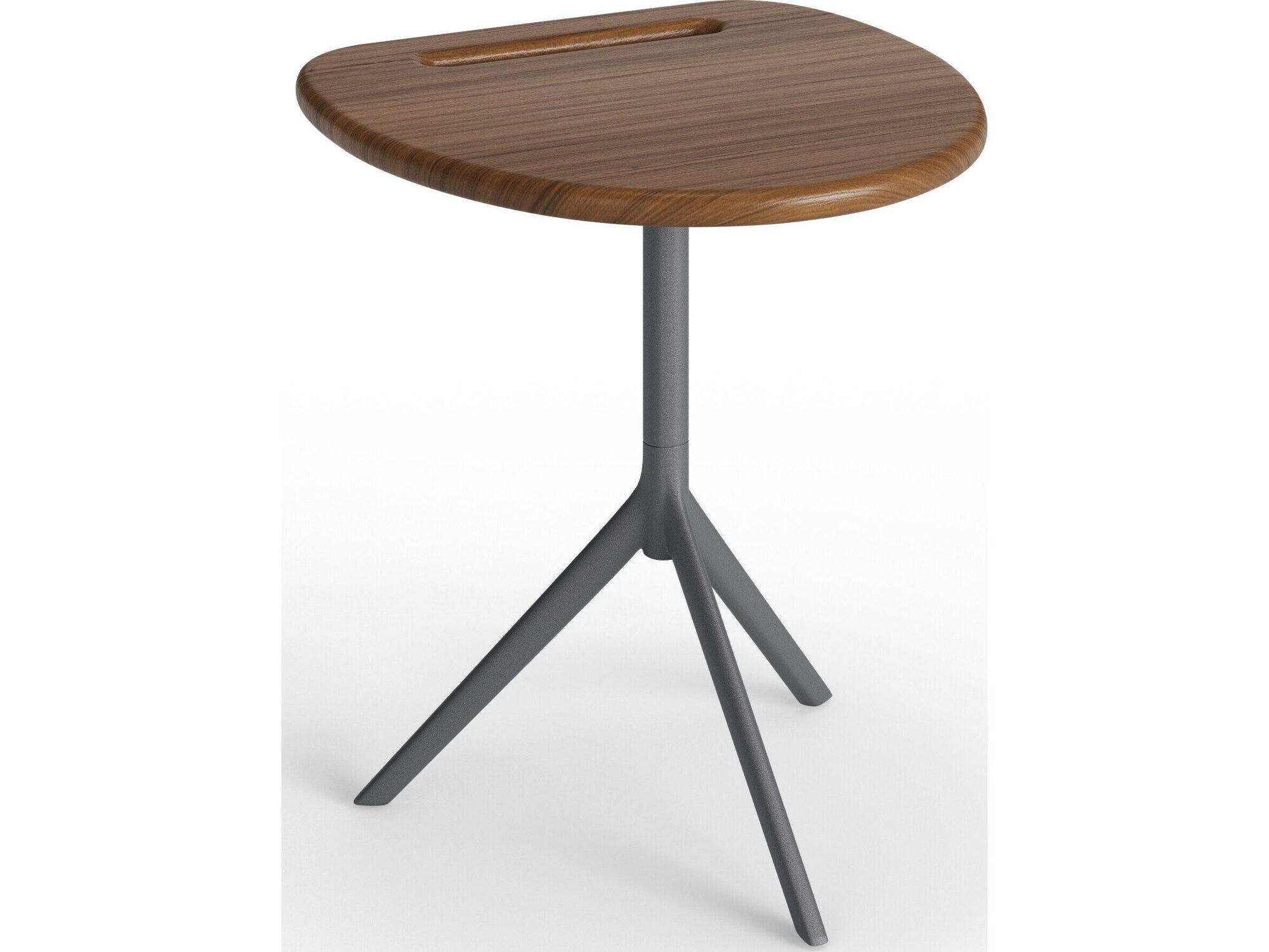 Jensen Outdoor Foundations Arc 16" Side Table with LPE Top/ Slate