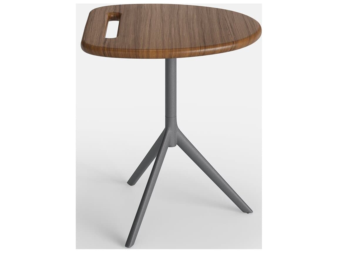 Jensen Outdoor Foundations Arc 16" Side Table with LPE Top/ Slate