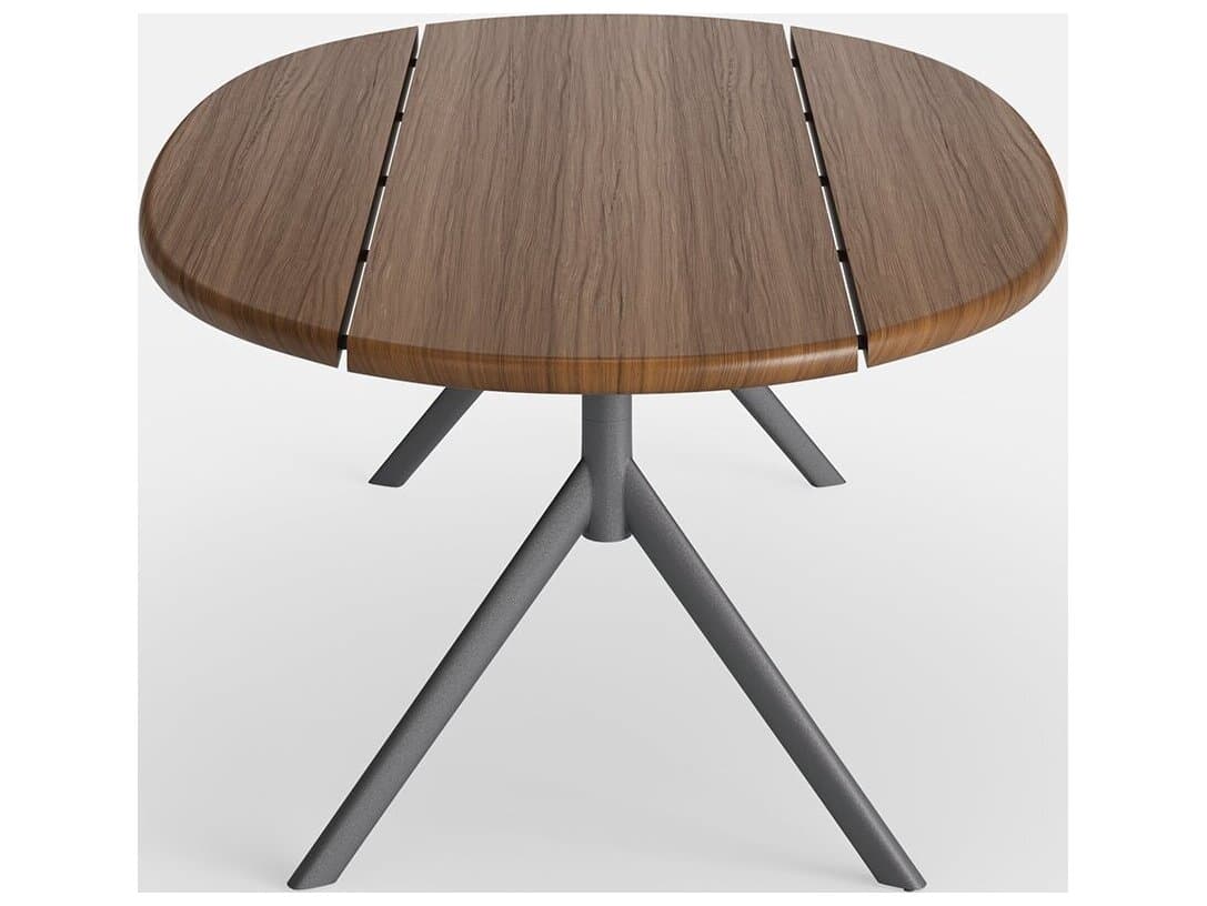 Jensen Outdoor Foundations Arc 47" x 24" Coffee Table with LPE Top/ Slate