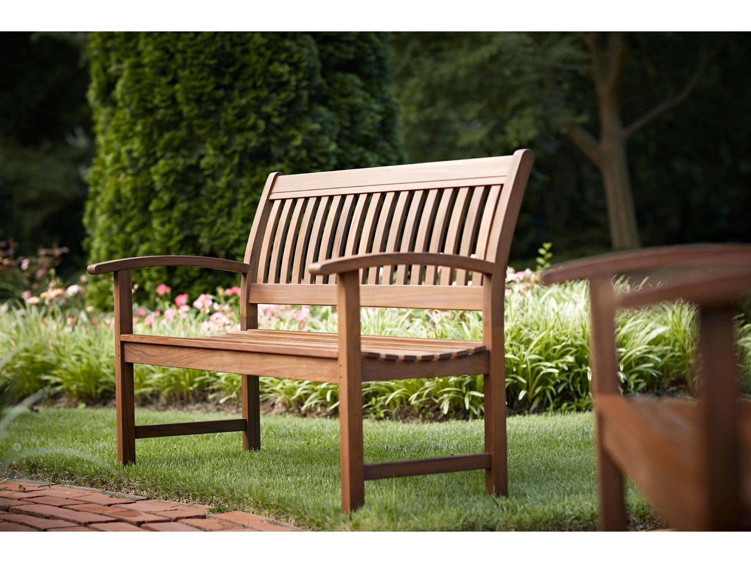Jensen Outdoor Heritage Lincoln Garden 55" Bench with Arms