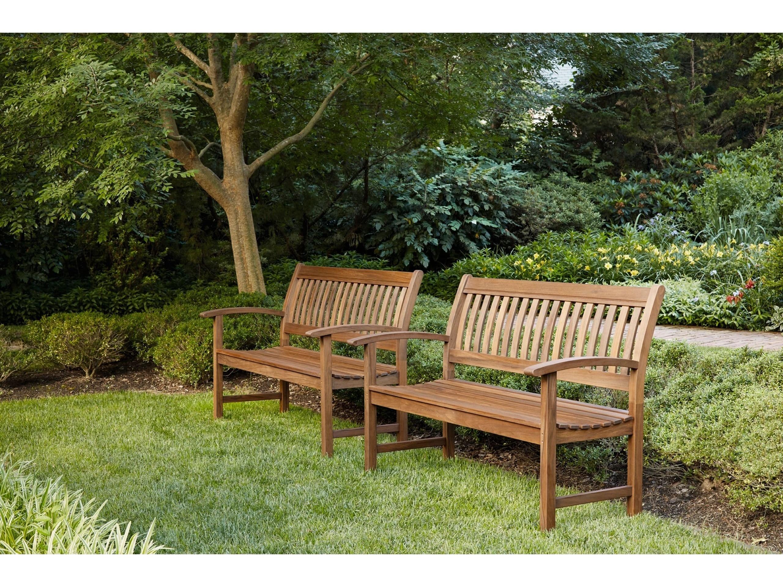 Jensen Outdoor Heritage Lincoln Garden 55" Bench with Arms