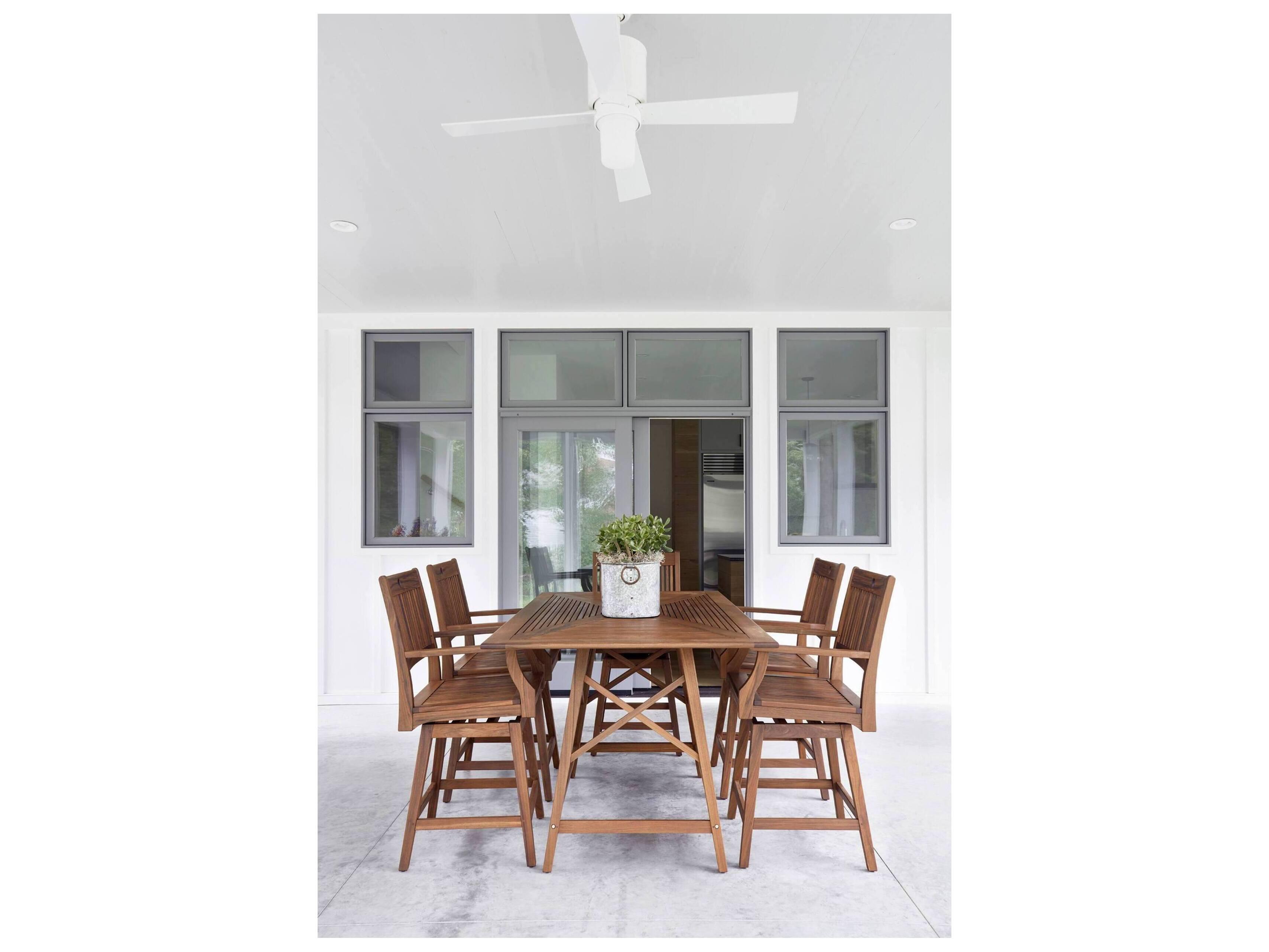 Jensen Outdoor Opal Swivel Counter Height Arm Chair