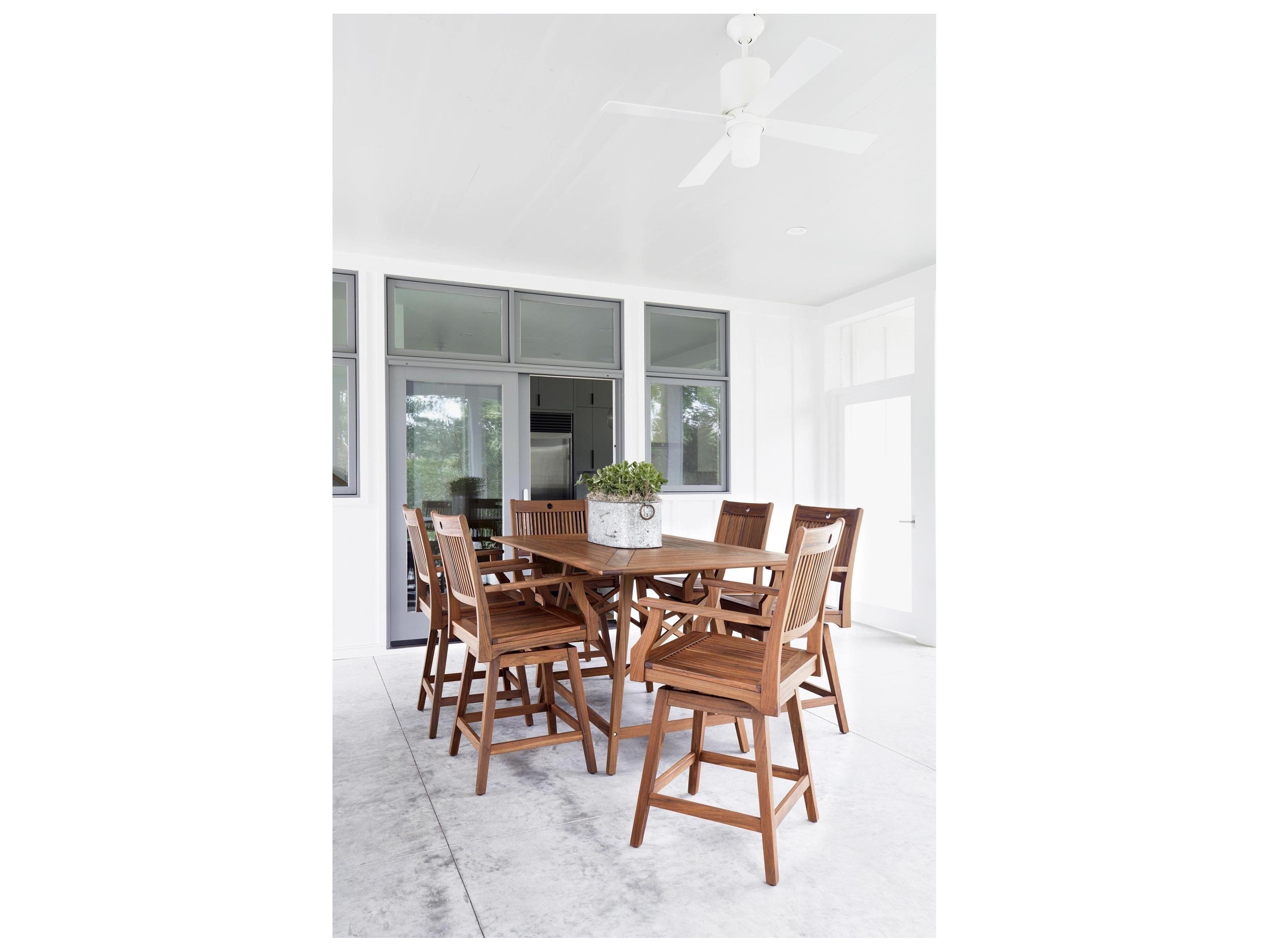 Jensen Outdoor Opal Swivel Counter Height Arm Chair