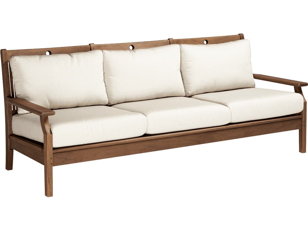 Jensen Outdoor Opal Sofa with Low Back Cushions