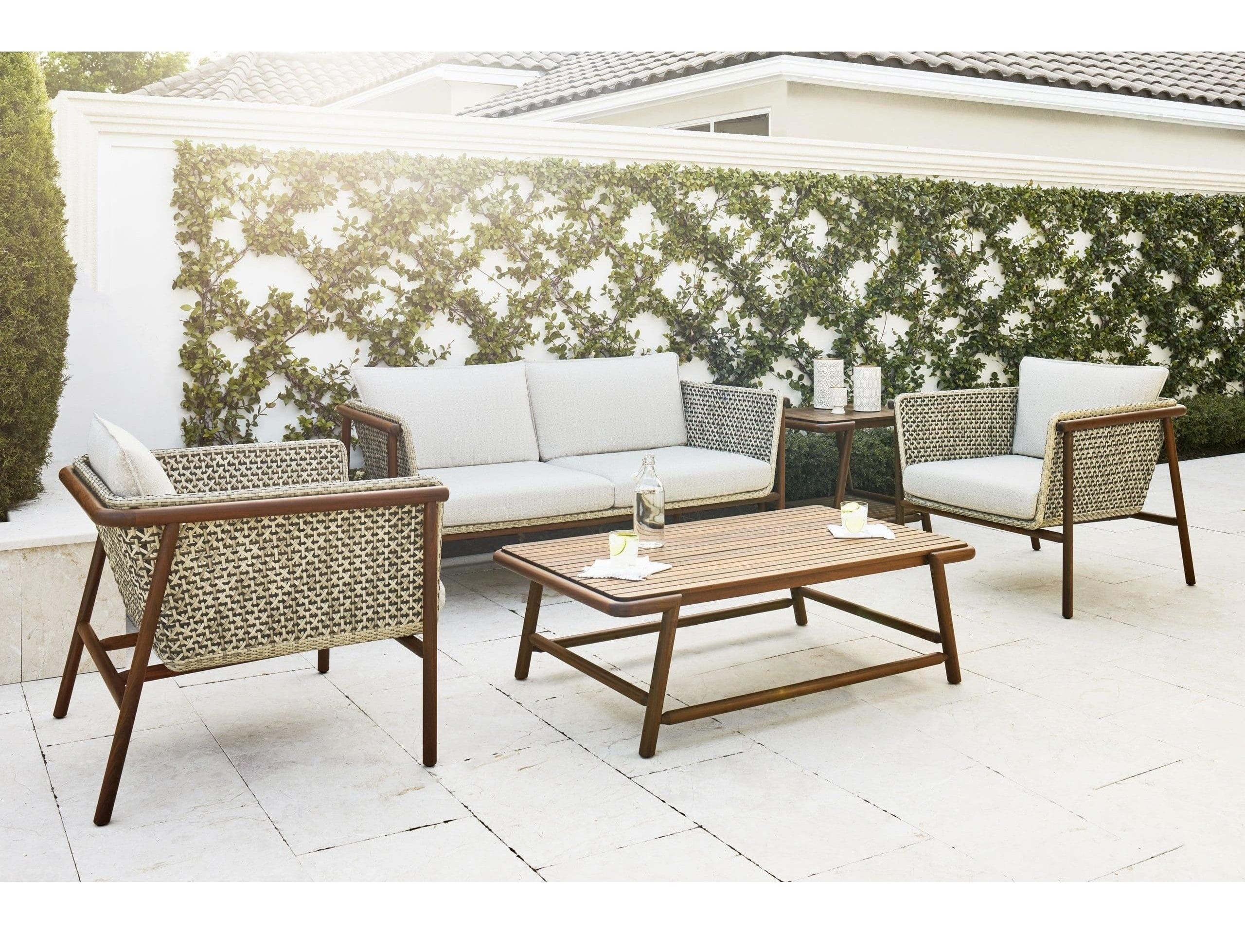 Jensen Outdoor Forte 50" x 30" Rectangular Coffee Table with LPE Top