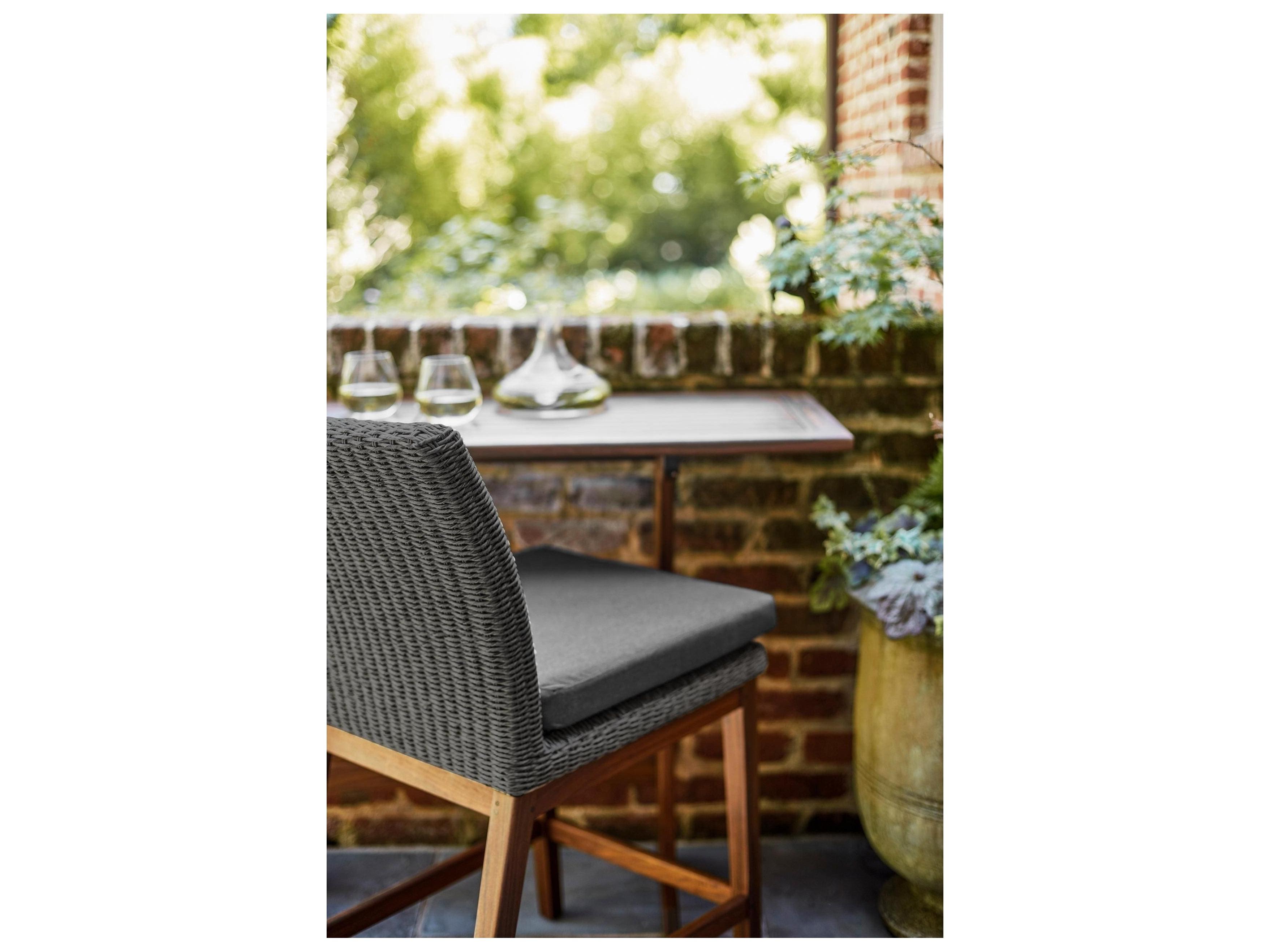 Jensen Outdoor Cora Counter Height Side Chair / Gray