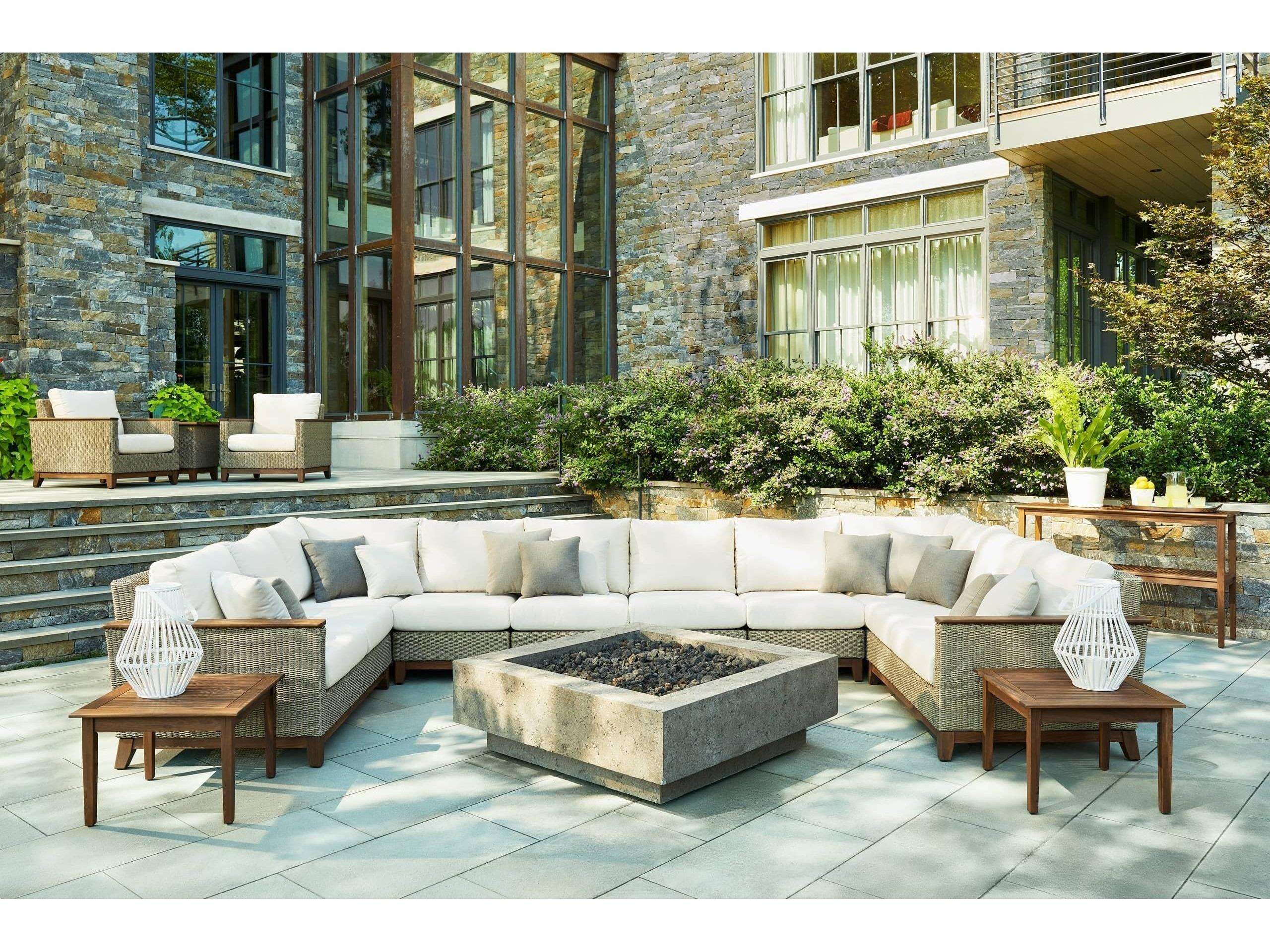 Jensen Coral Sectional Left Seat/Natural Set Replacement Cushions