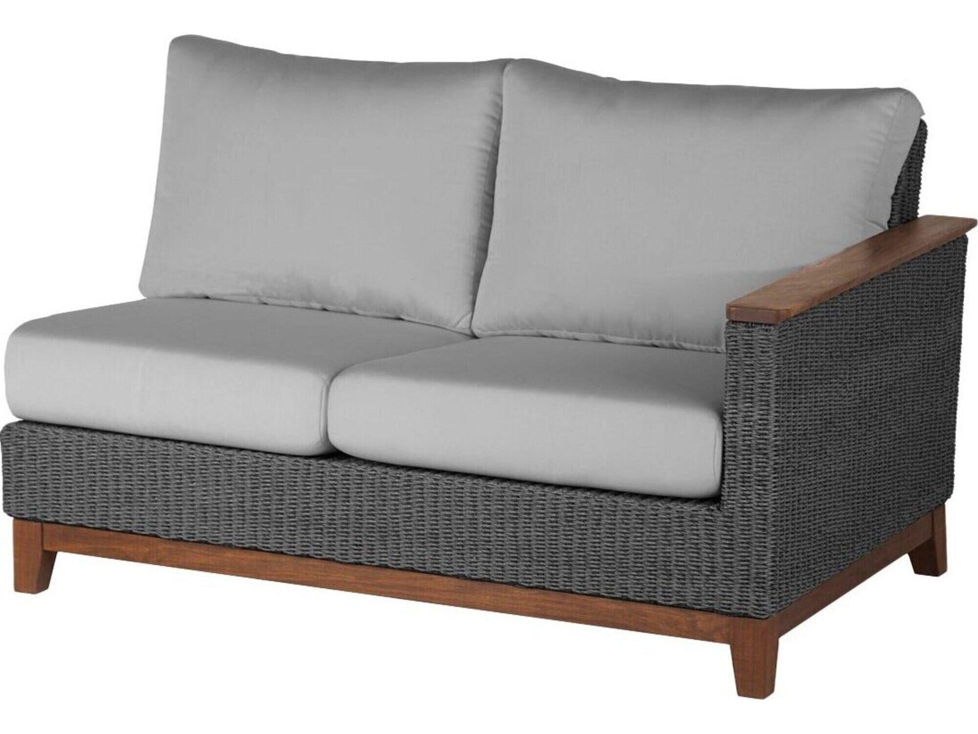 Jensen Outdoor Coral Sectional Left Seat /Gray