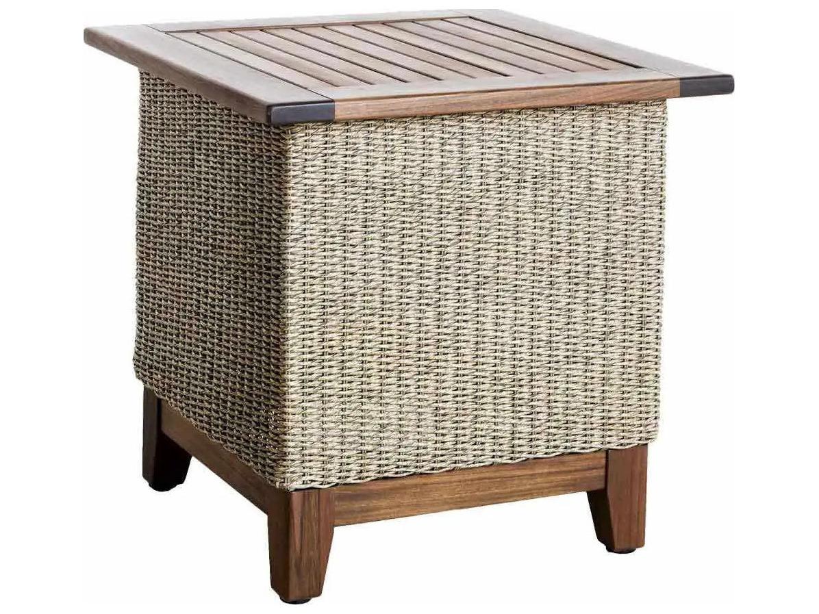 Jensen Outdoor Coral 24" Square Side Table /Natural