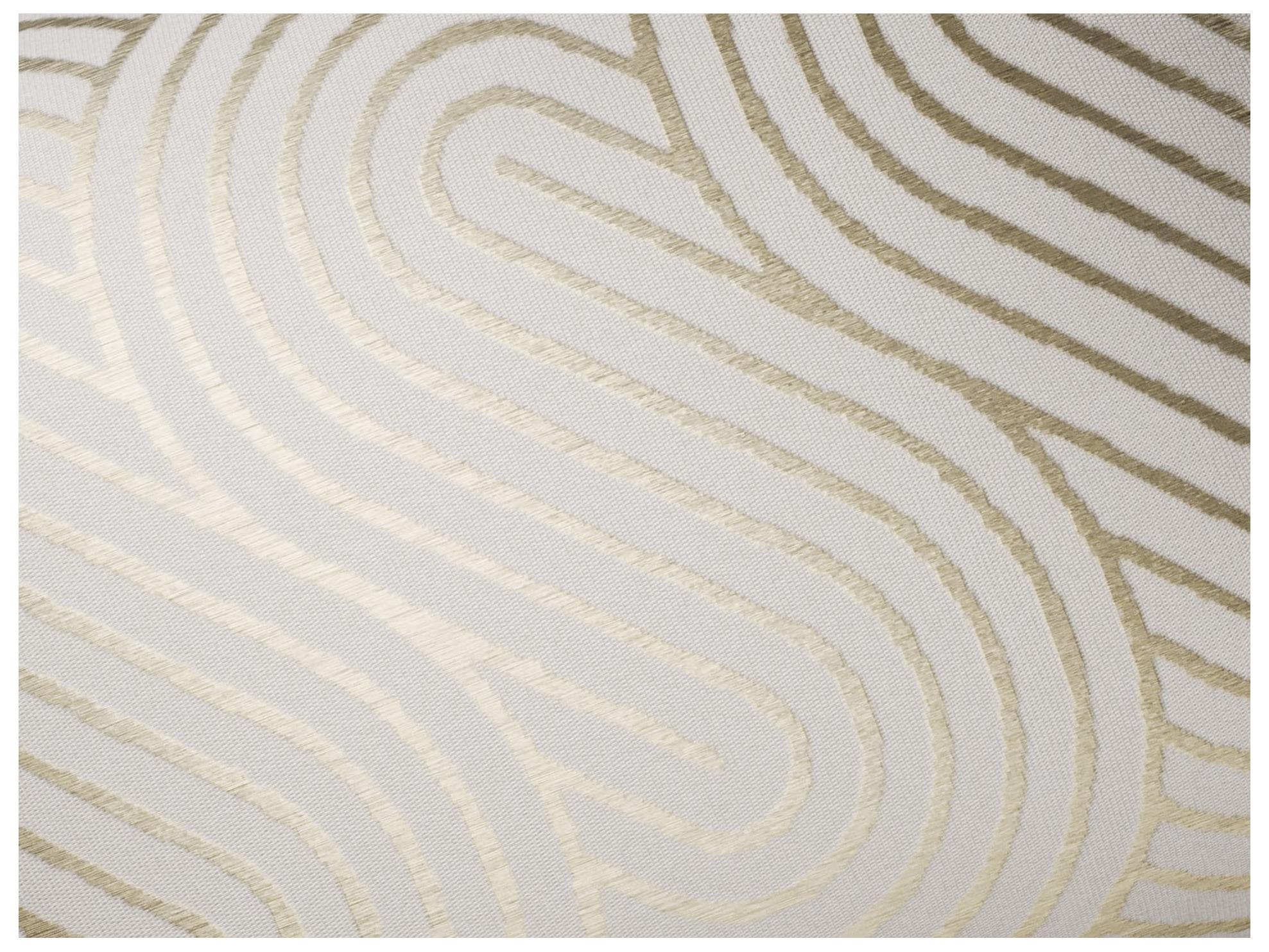 Jensen Outdoor Performance Plume Embroidery 20" x 20" Spiral - Ivory/Gold