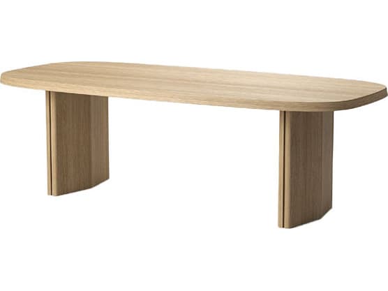 Unique Furniture Natu Rectangular Wood Natural Oak Dining Table