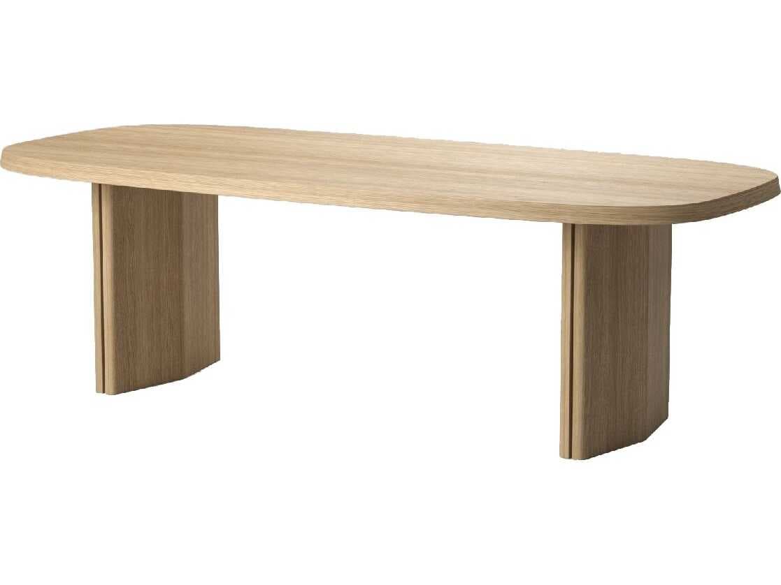 Unique Furniture Natu Rectangular Wood Natural Oak Dining Table