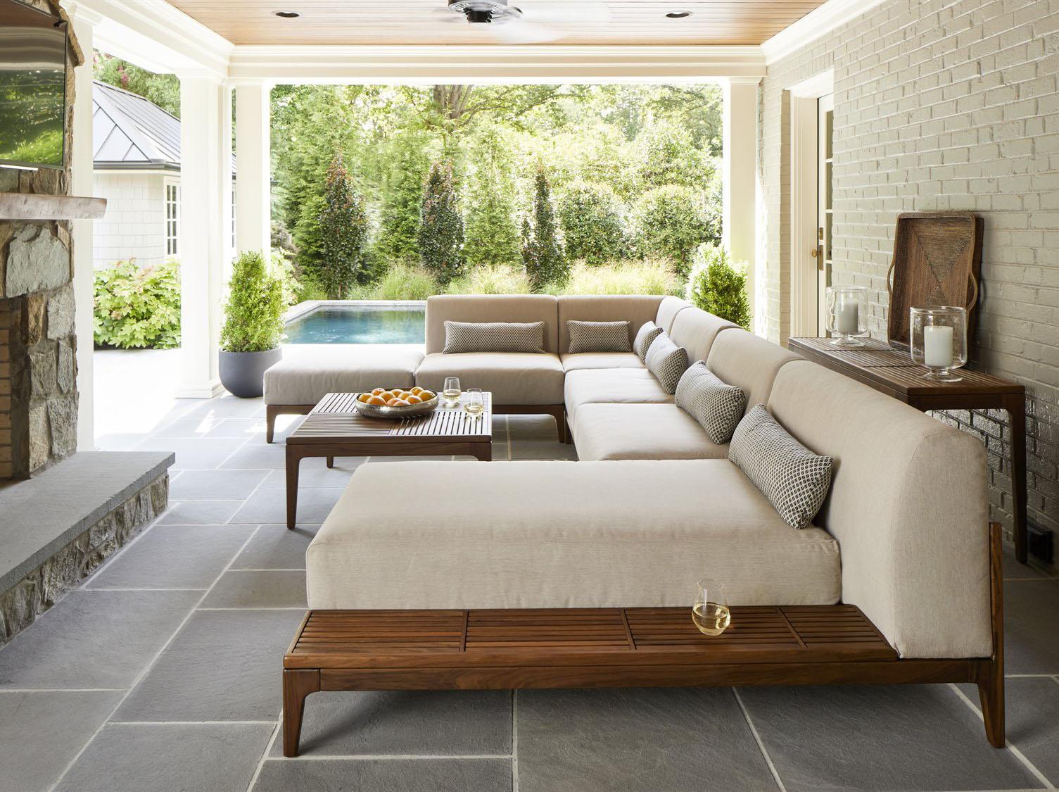 Jensen Outdoor Mix Sectional Lounge Set