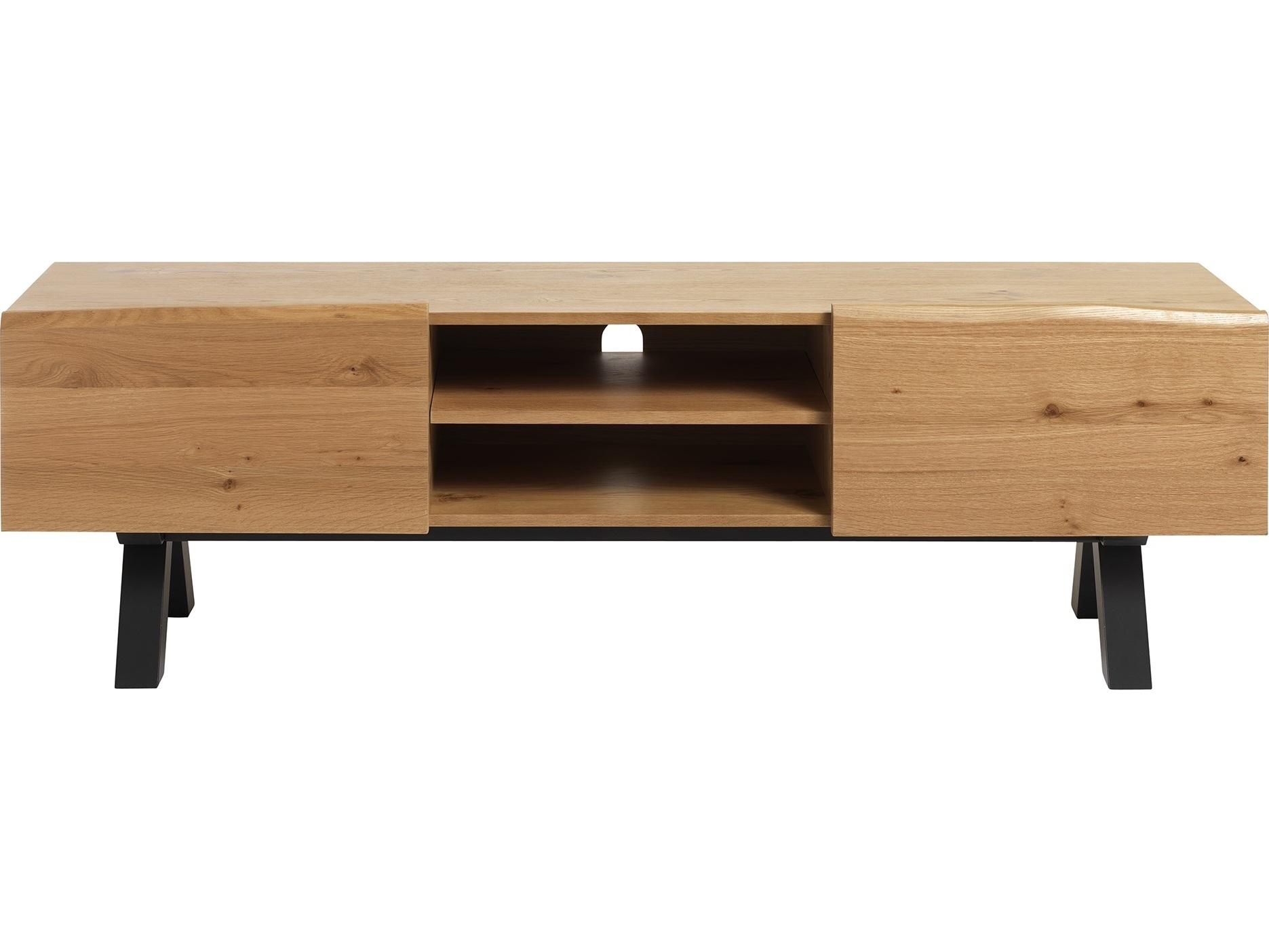 Unique Furniture Oliveto 625" Oak Wood Wild black Media Console