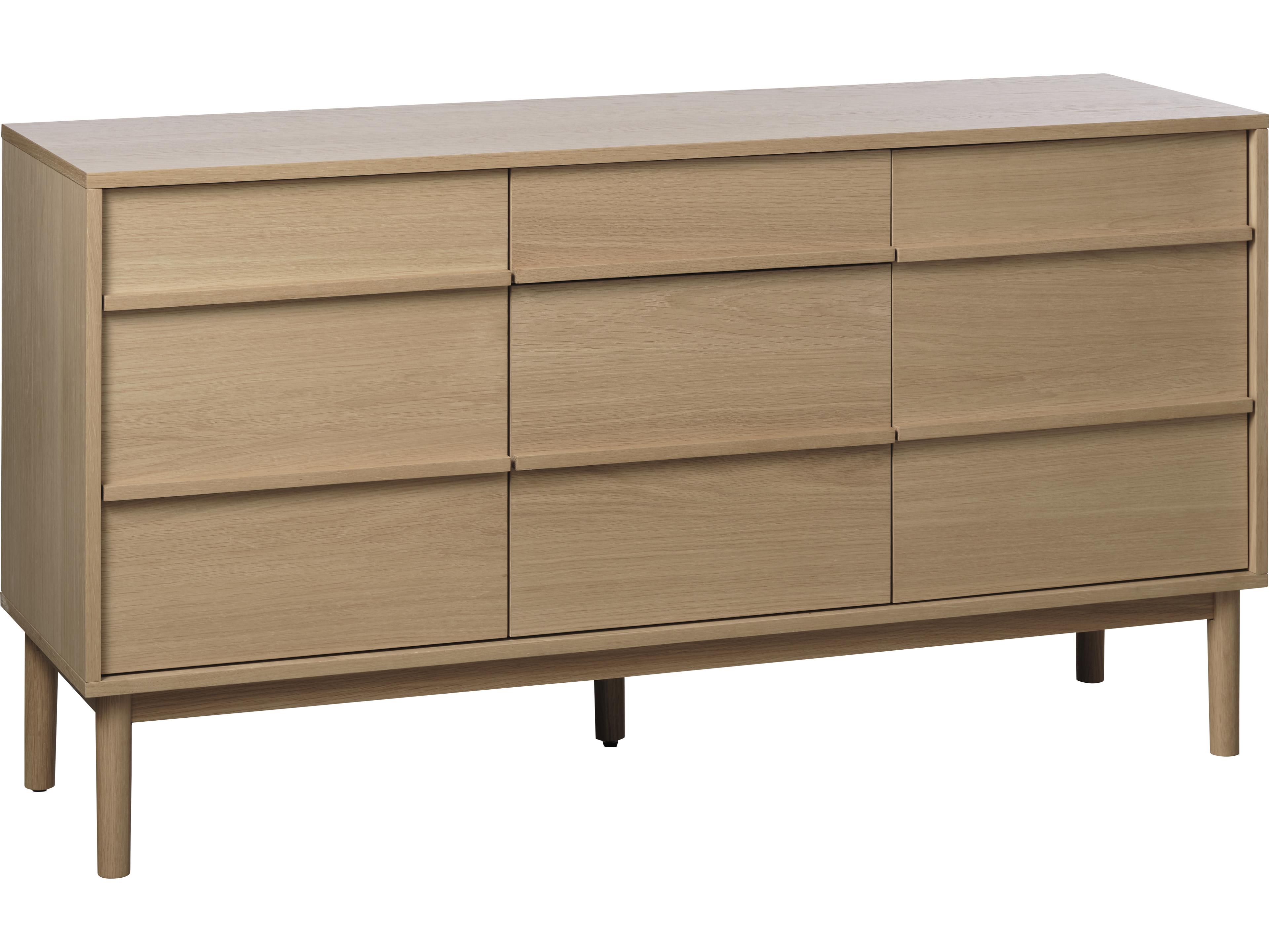 Unique Furniture Ponza 55" Oak Wood Sideboard