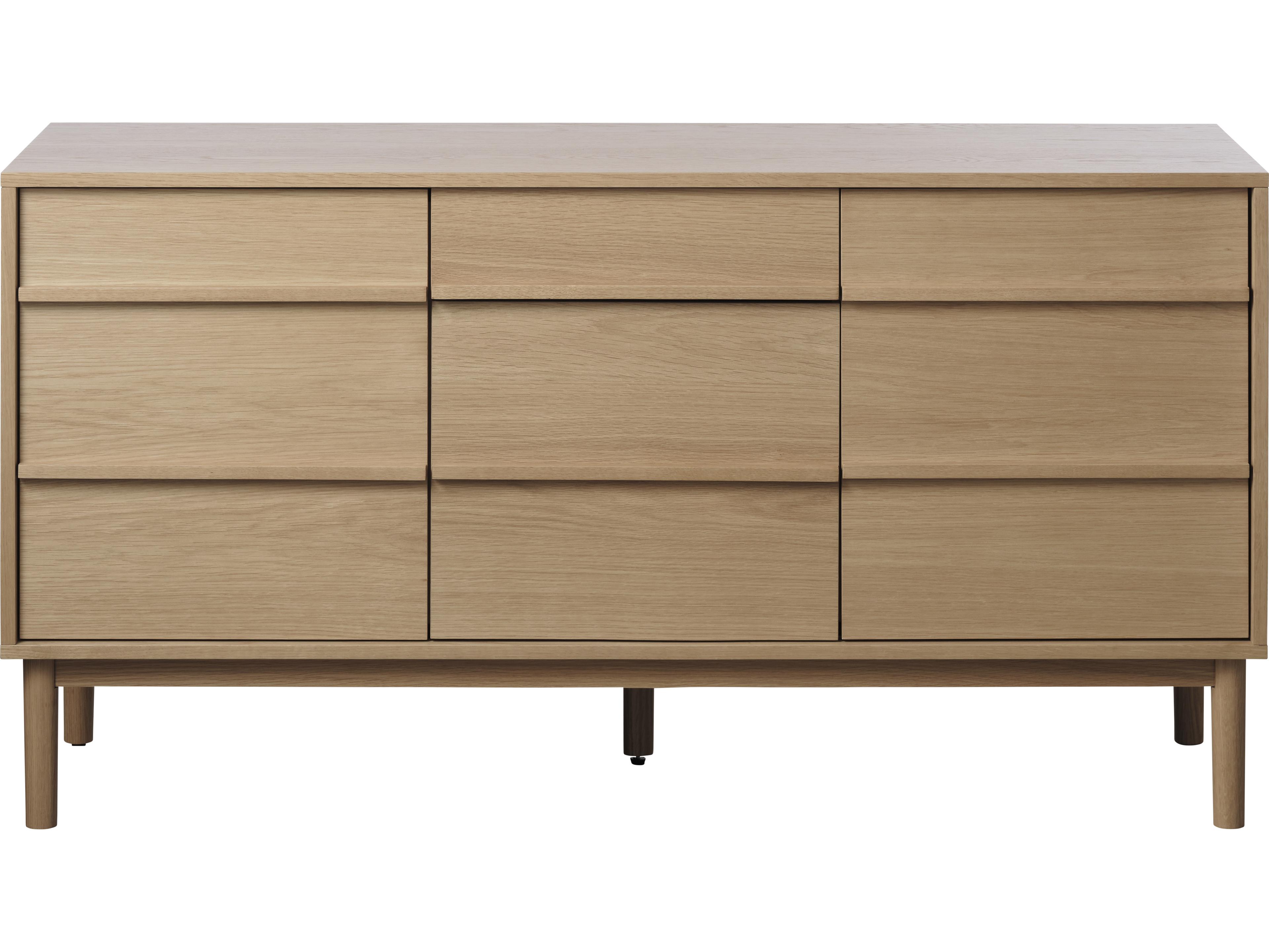 Unique Furniture Ponza 55" Oak Wood Sideboard