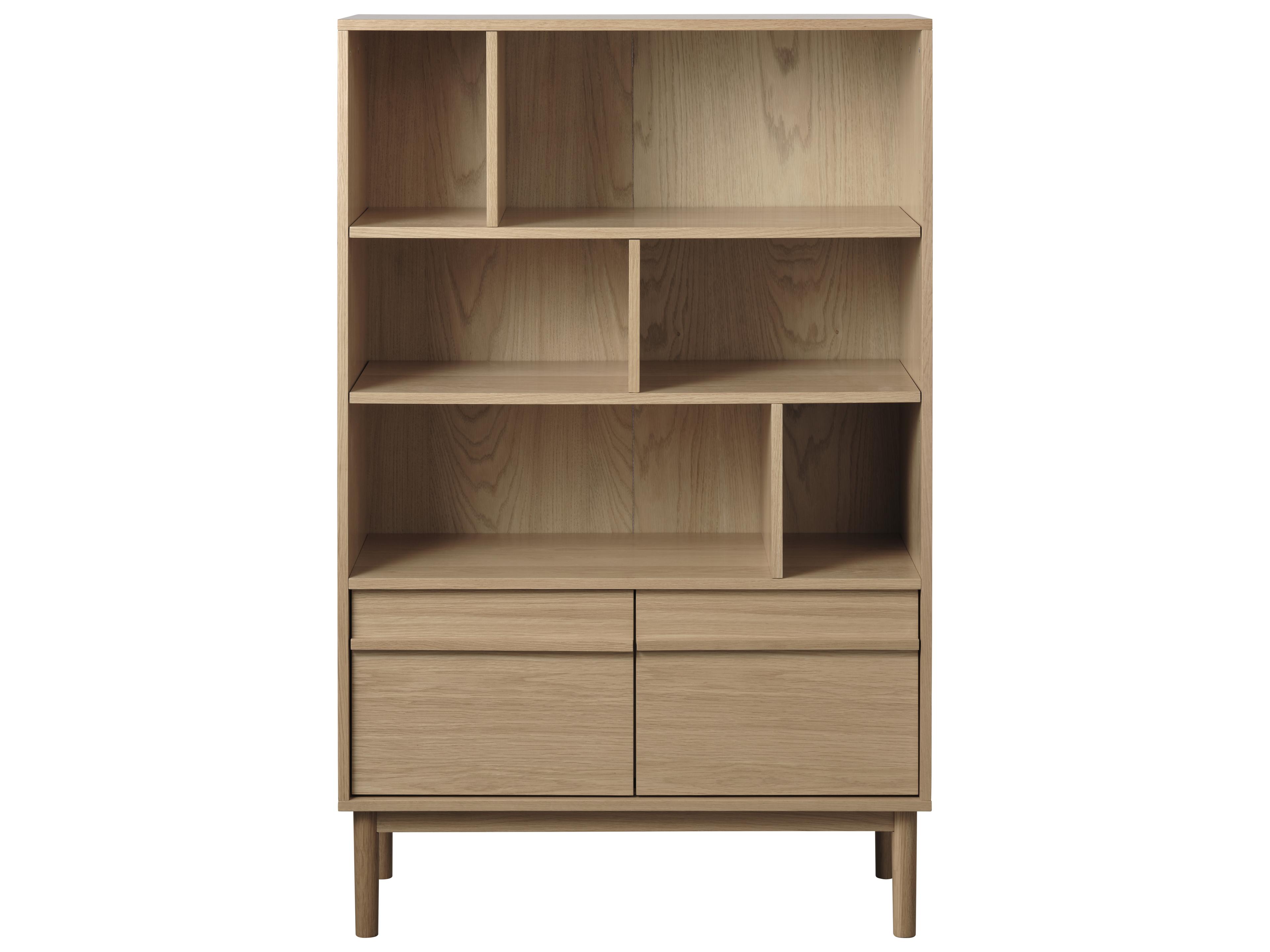 Unique Furniture Ponza Oak Wood Display Cabinet