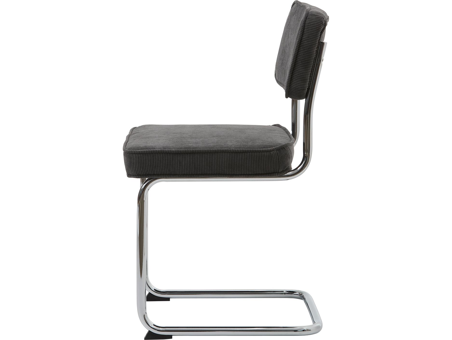 Unique Furniture Rupert Gray Upholstered Armless Dining Chair Set of 2