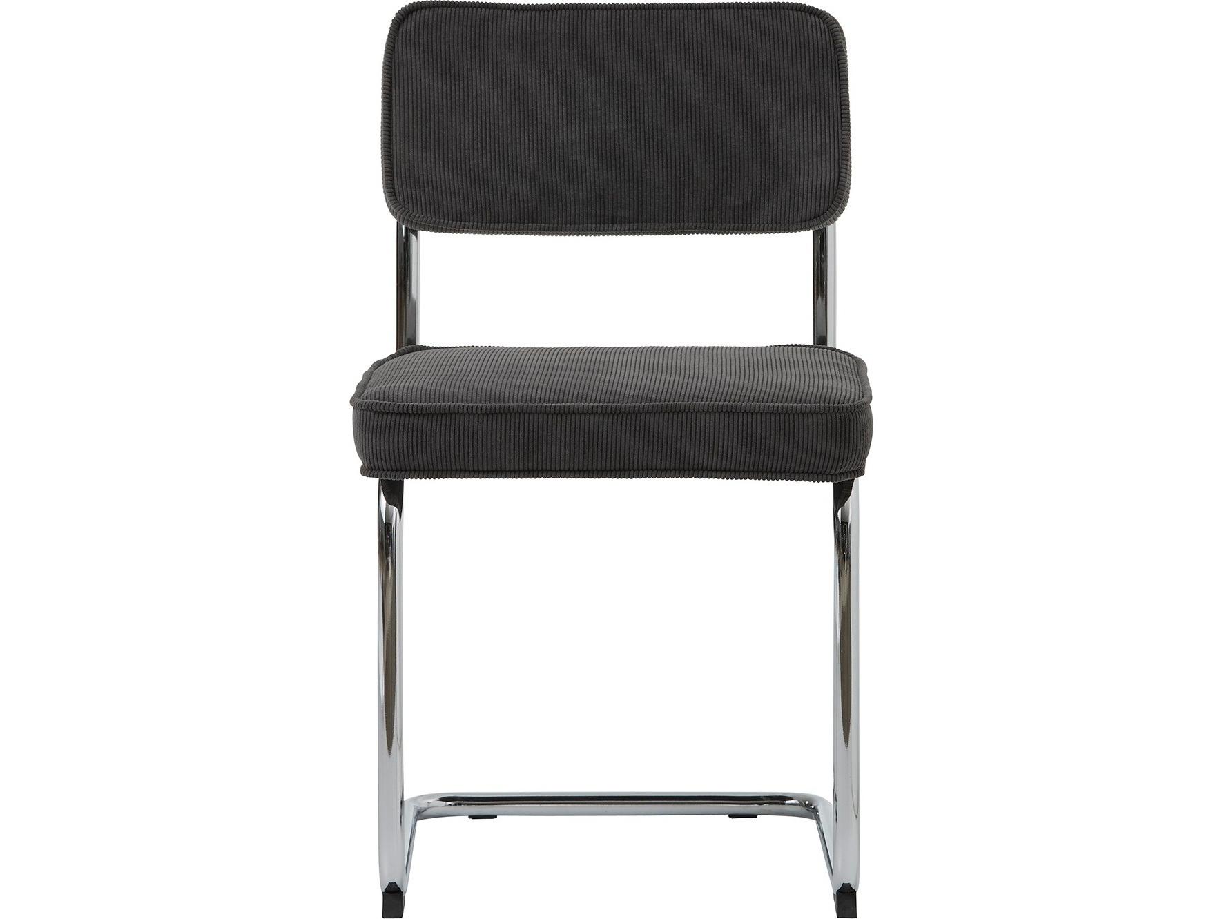 Unique Furniture Rupert Gray Upholstered Armless Dining Chair Set of 2