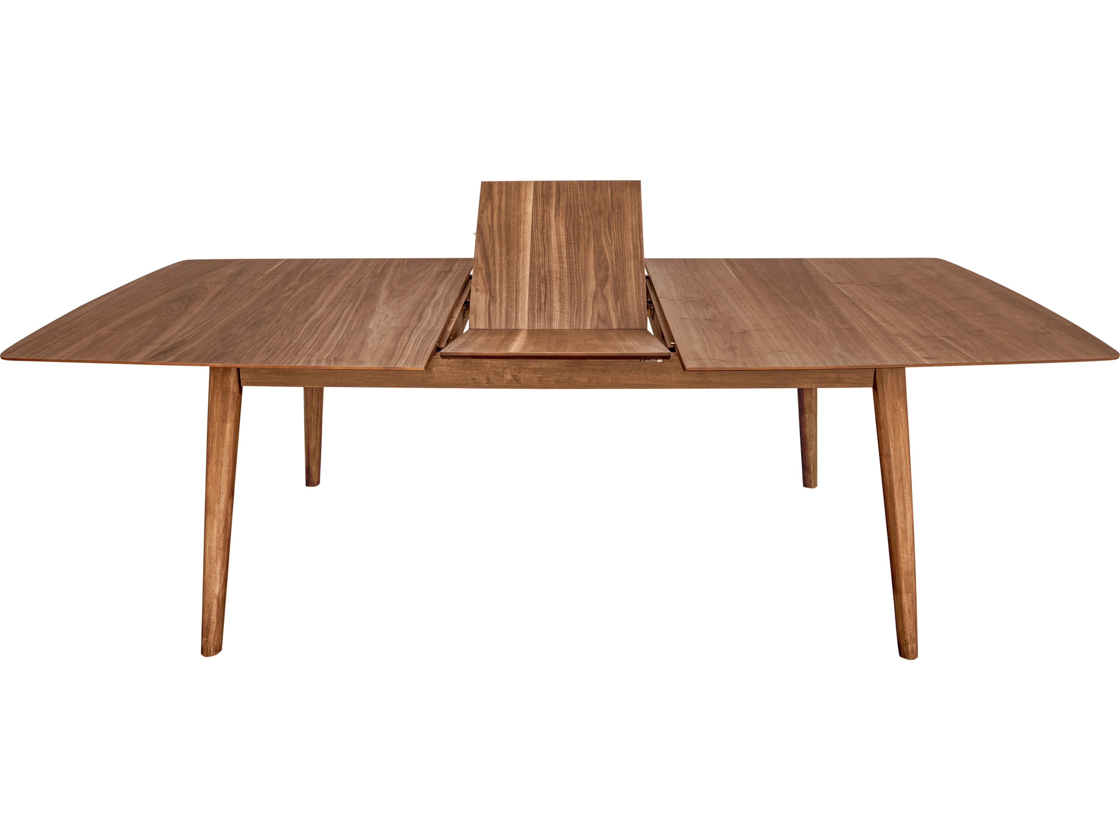 Unique Furniture Sedona Extendable Rectangular Wood Walnut Dining Table